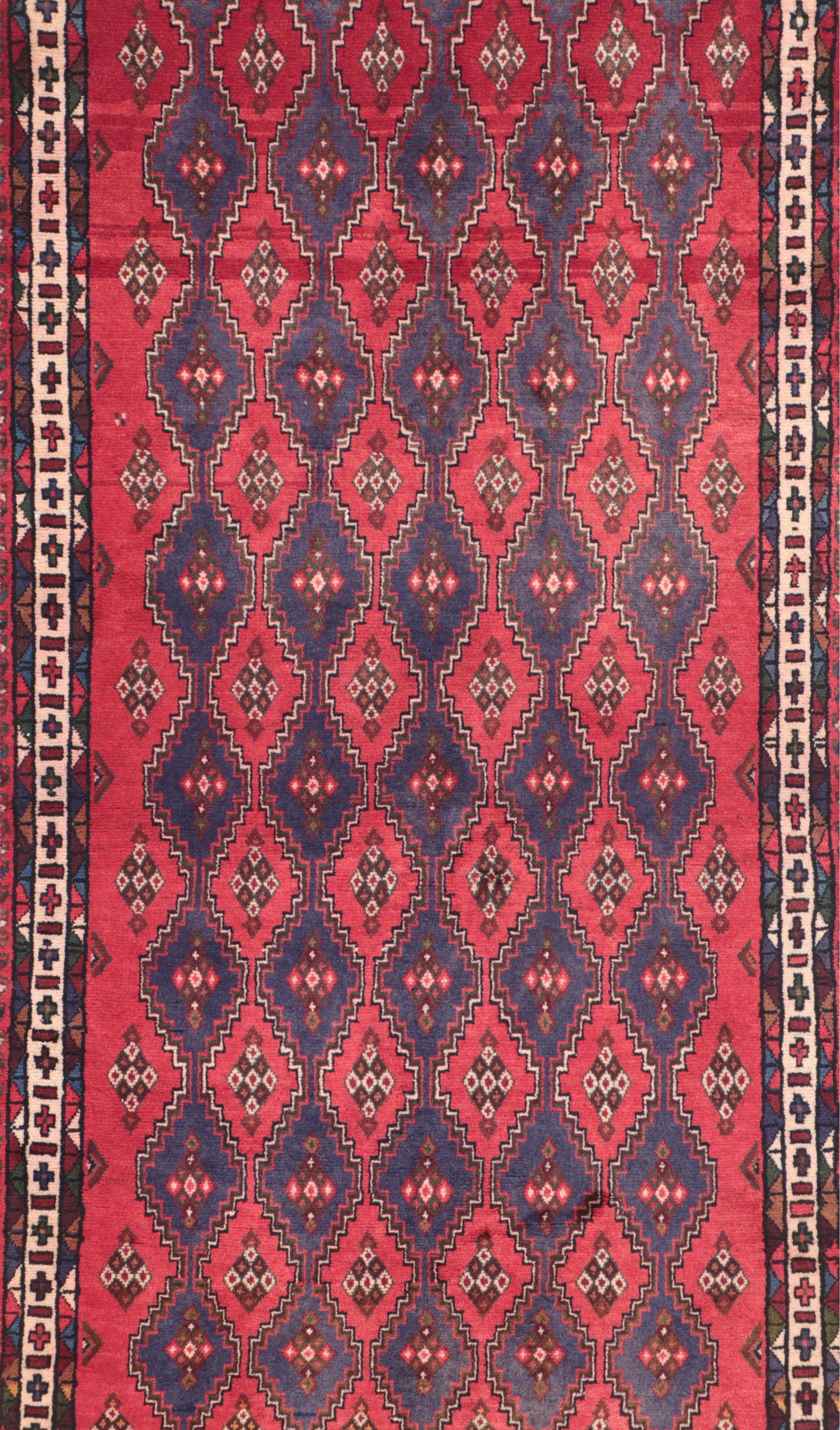 3'4 x 7'10 Hand-Knotted Caucasian Kazak Area Rug
