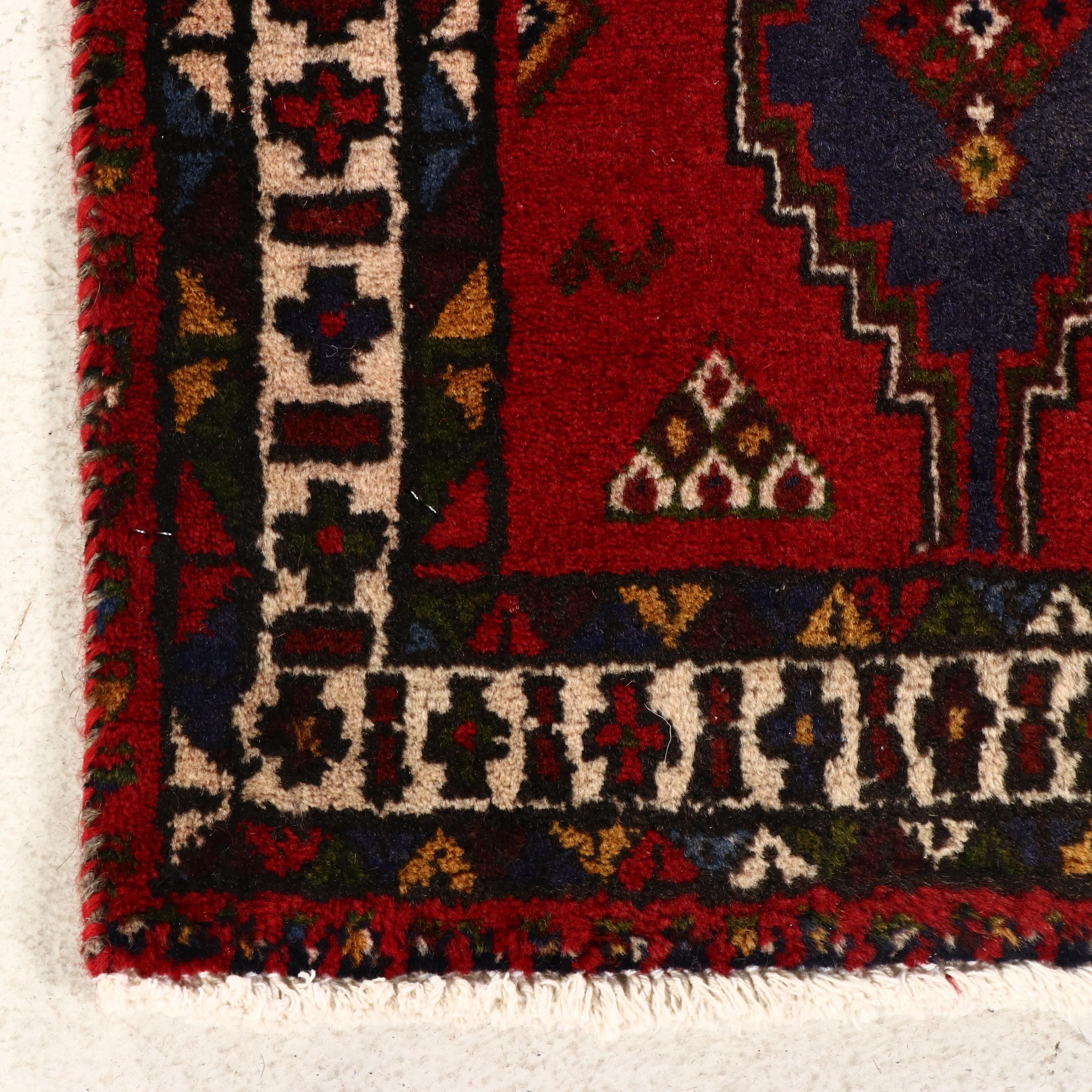 3'4 x 7'10 Hand-Knotted Caucasian Kazak Area Rug