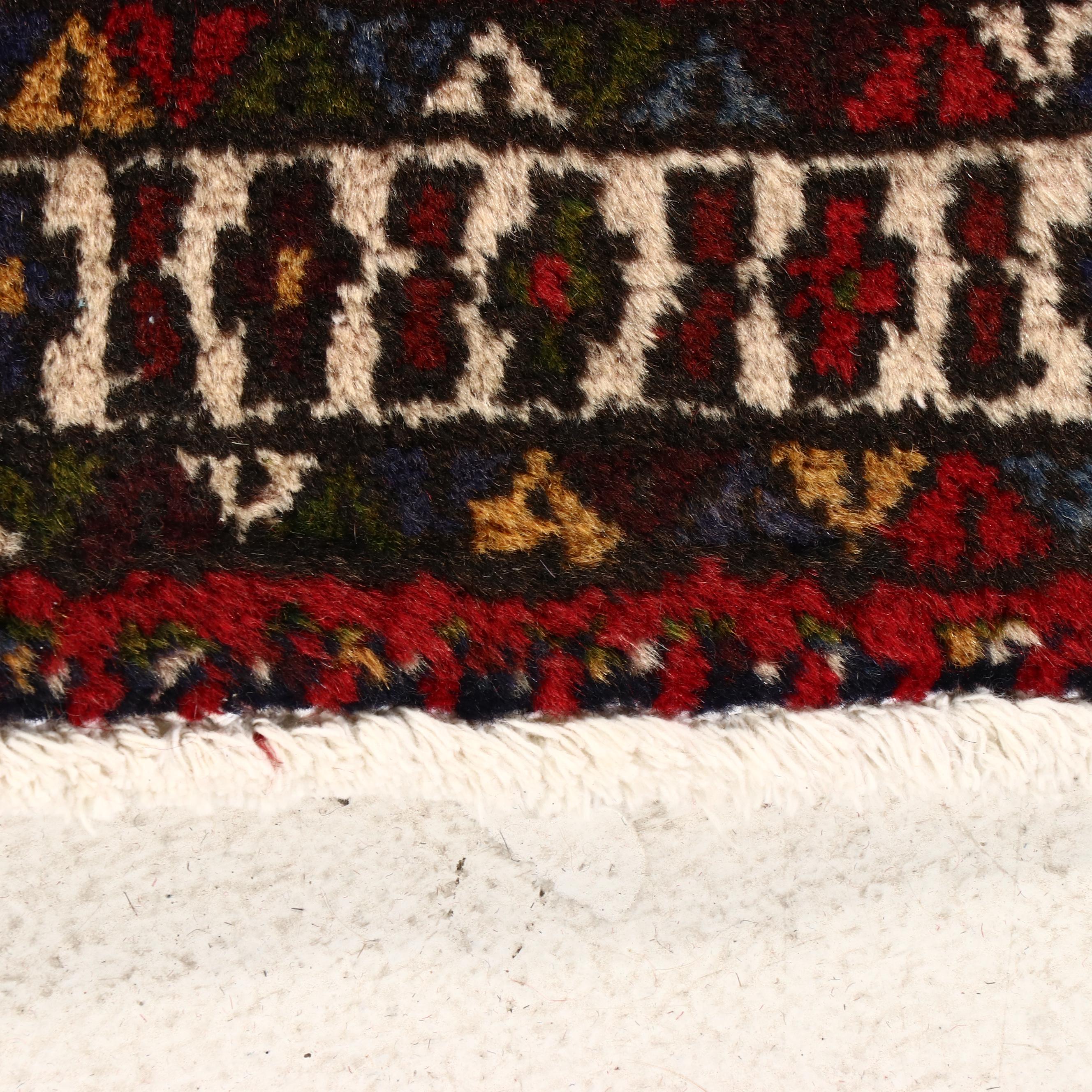 3'4 x 7'10 Hand-Knotted Caucasian Kazak Area Rug