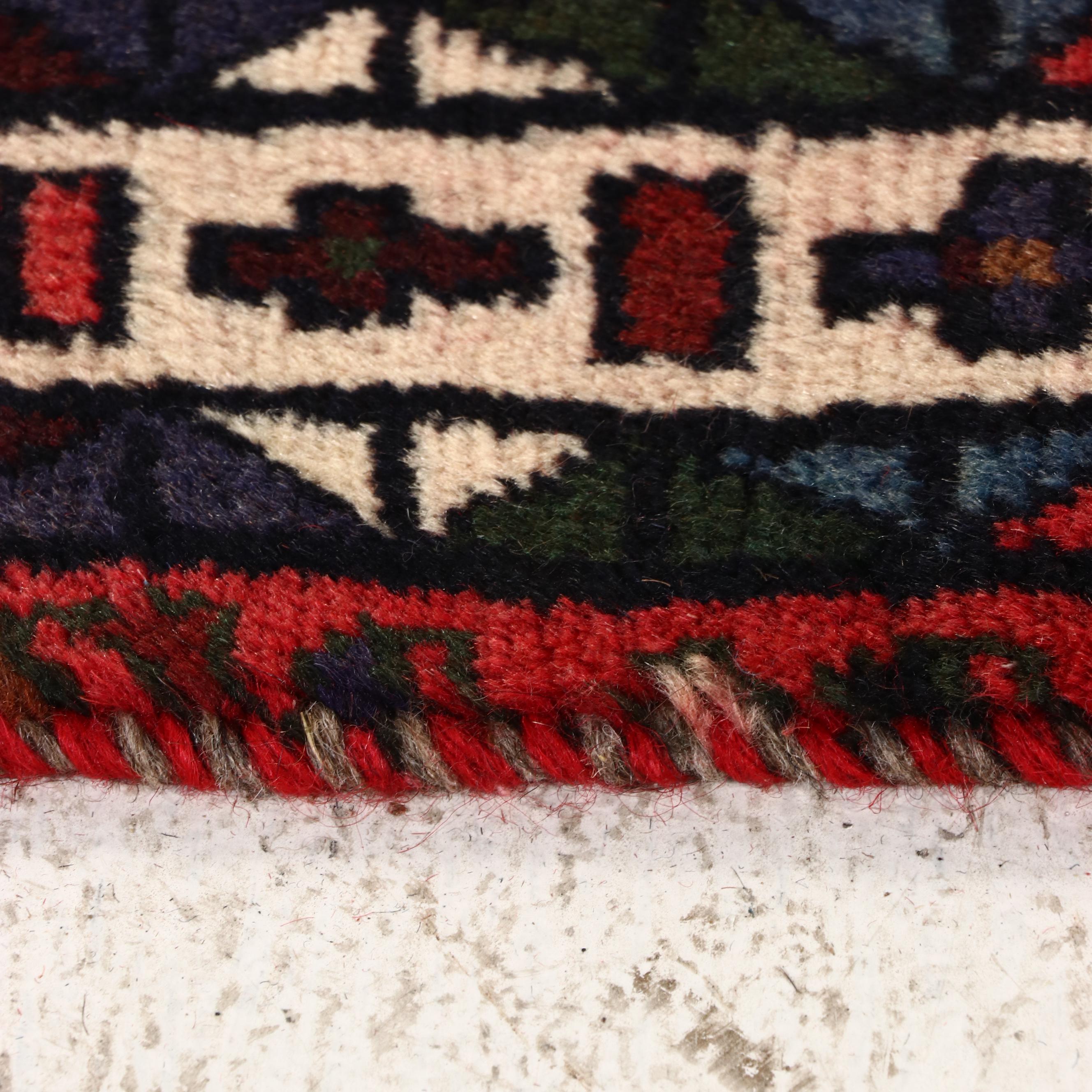 3'4 x 7'10 Hand-Knotted Caucasian Kazak Area Rug