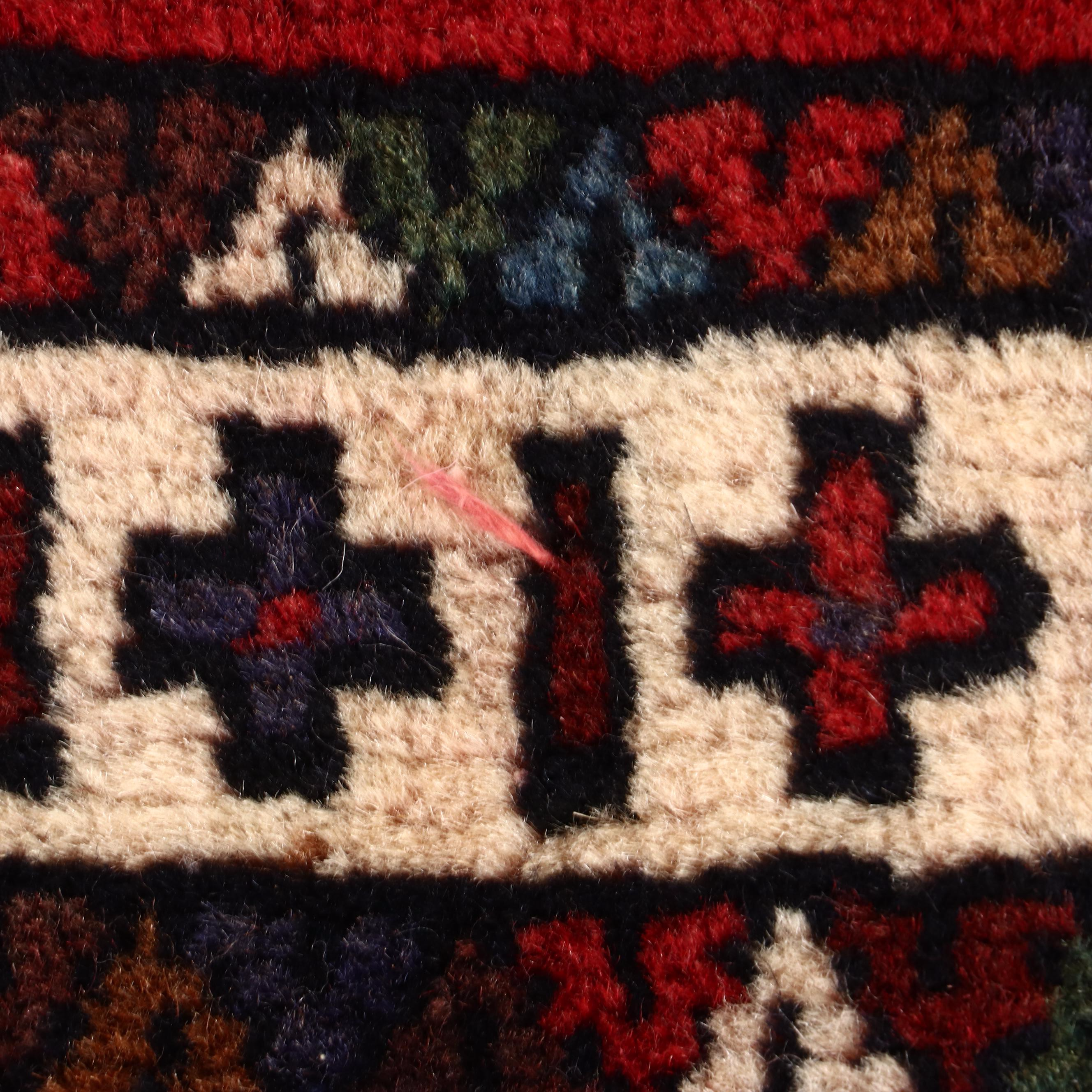 3'4 x 7'10 Hand-Knotted Caucasian Kazak Area Rug