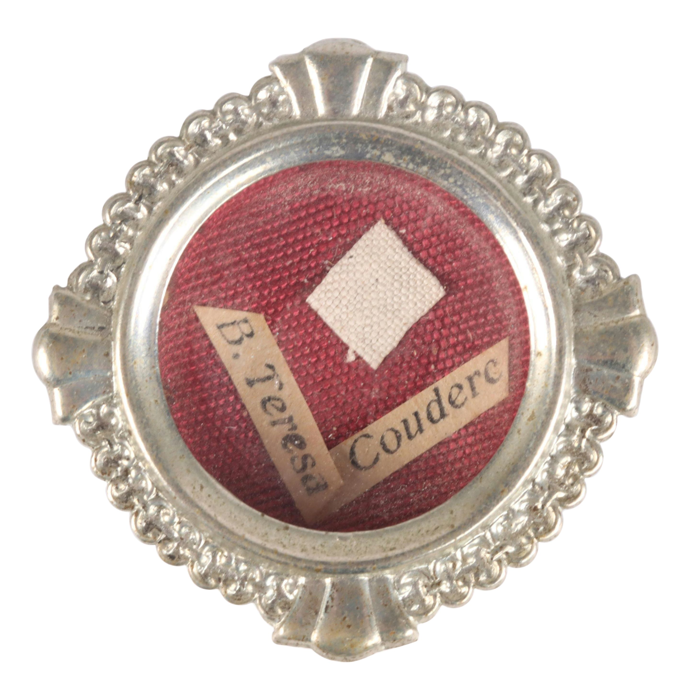 Second Class Relic of Blessed Thérèse Couderc in Reliquary with Seal