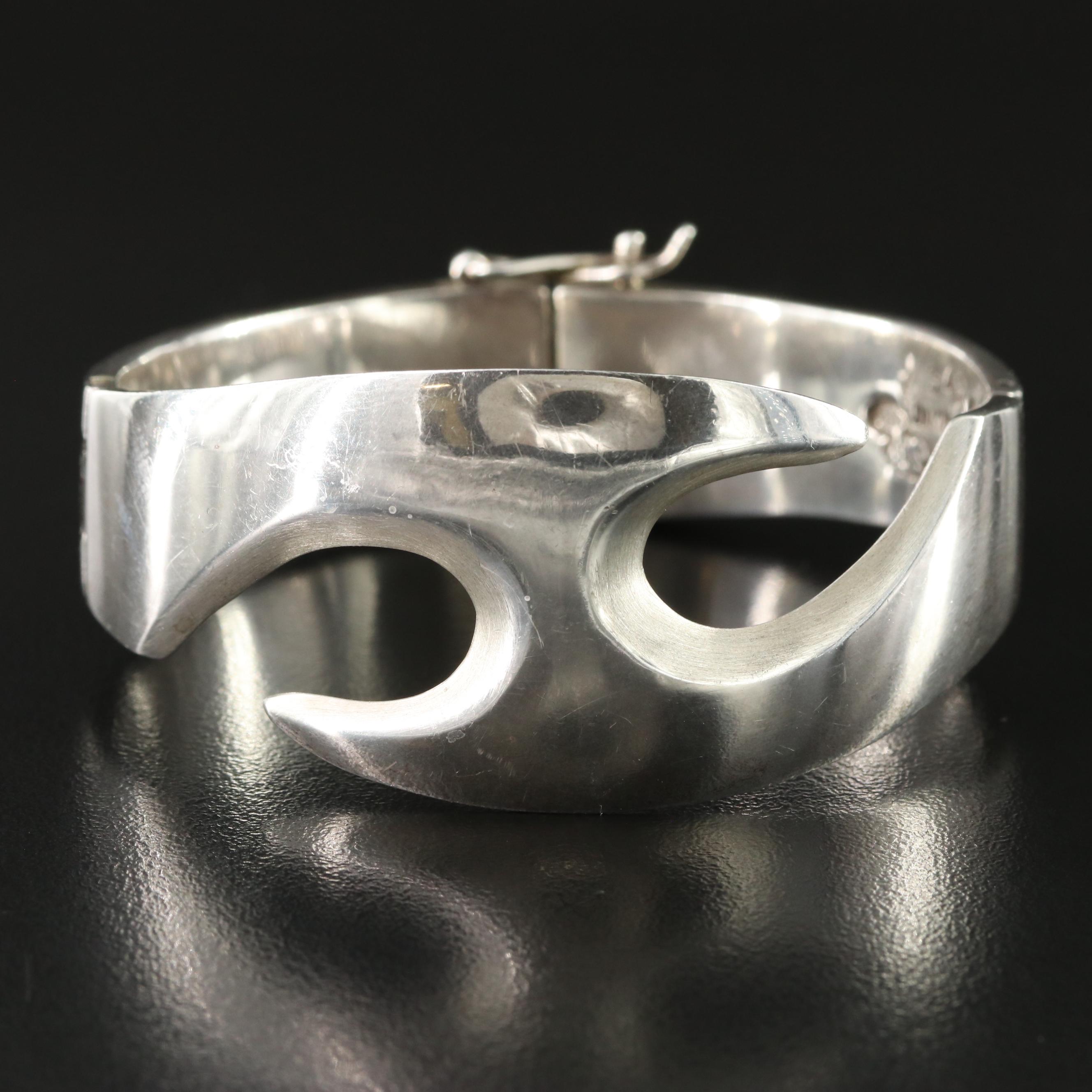 Mexican Modernist Sigi Pineda Sterling Bracelet