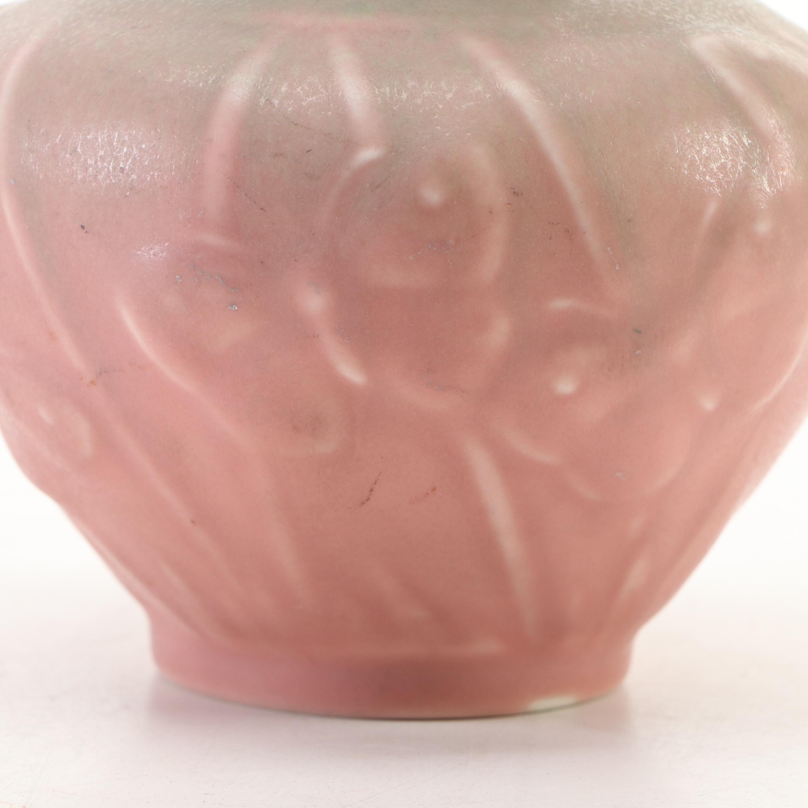 Rookwood Pottery Matte Glaze Butterfly Production Vase, 1936