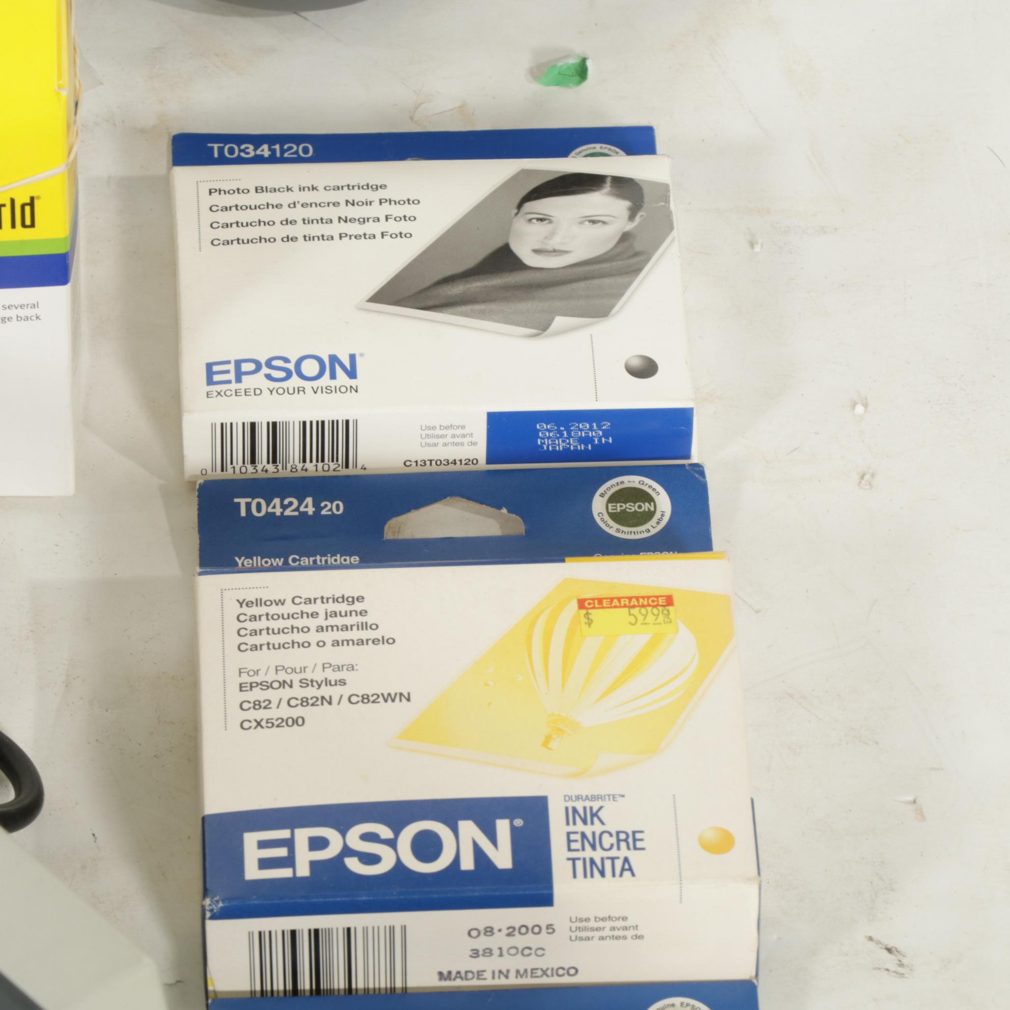 Epson Stylus C82 Ink Jet Printer with Microtek Scanner & Ink Cartridges