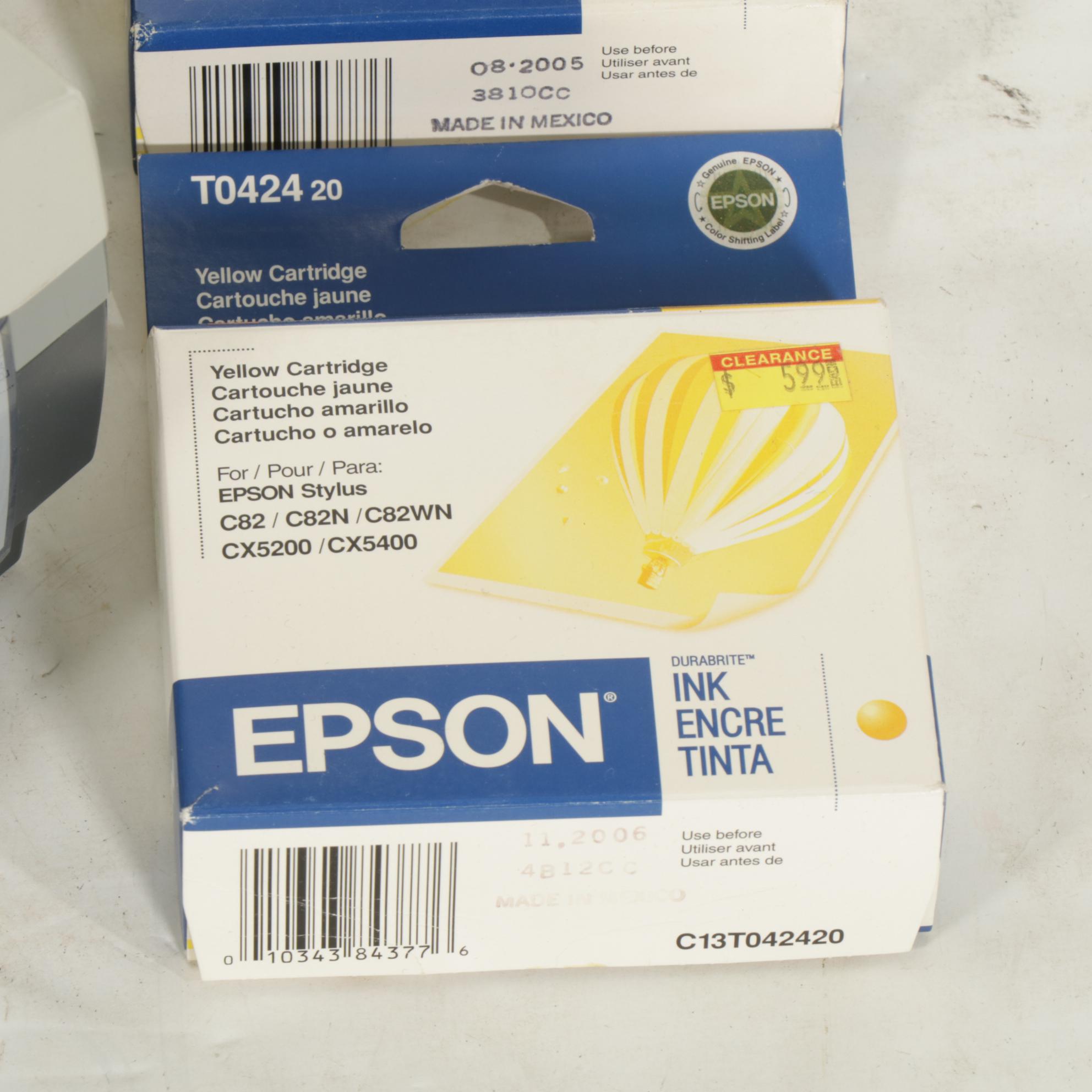 Epson Stylus C82 Ink Jet Printer with Microtek Scanner & Ink Cartridges