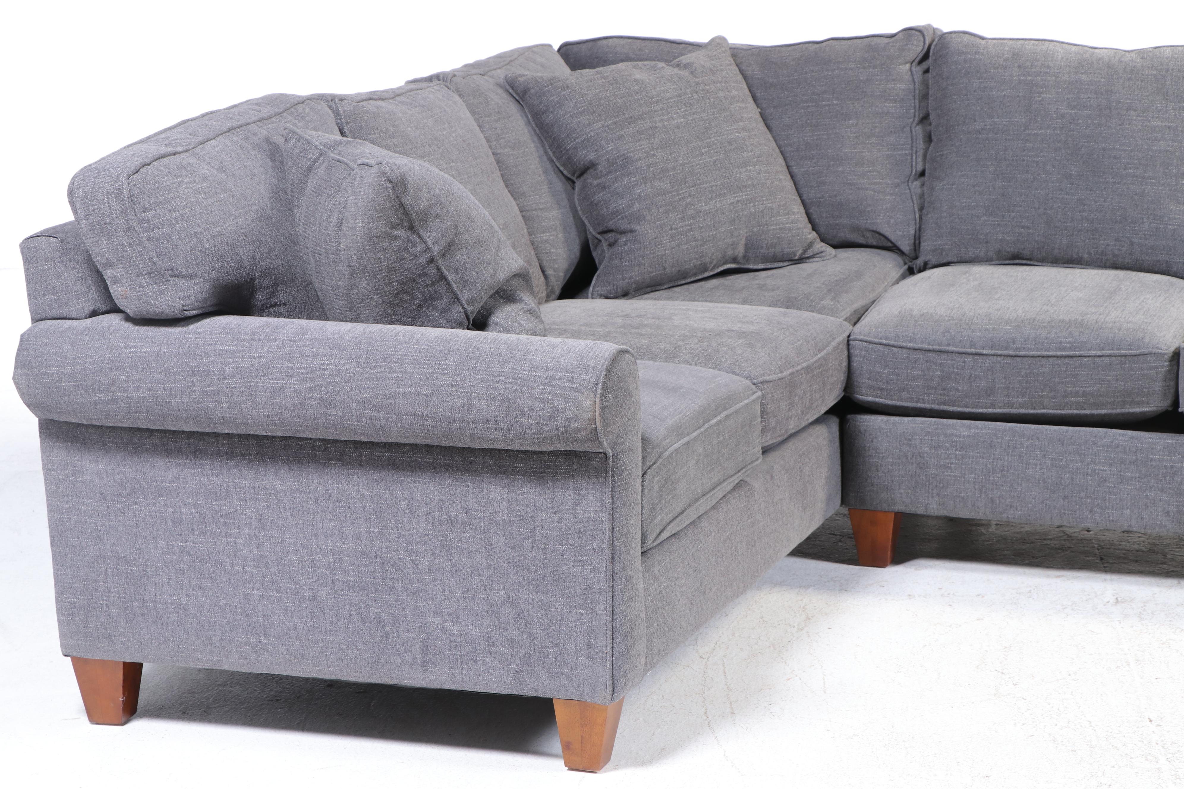 Haverty's "Cotey" Three-Piece Upholstered Sectional Sofa