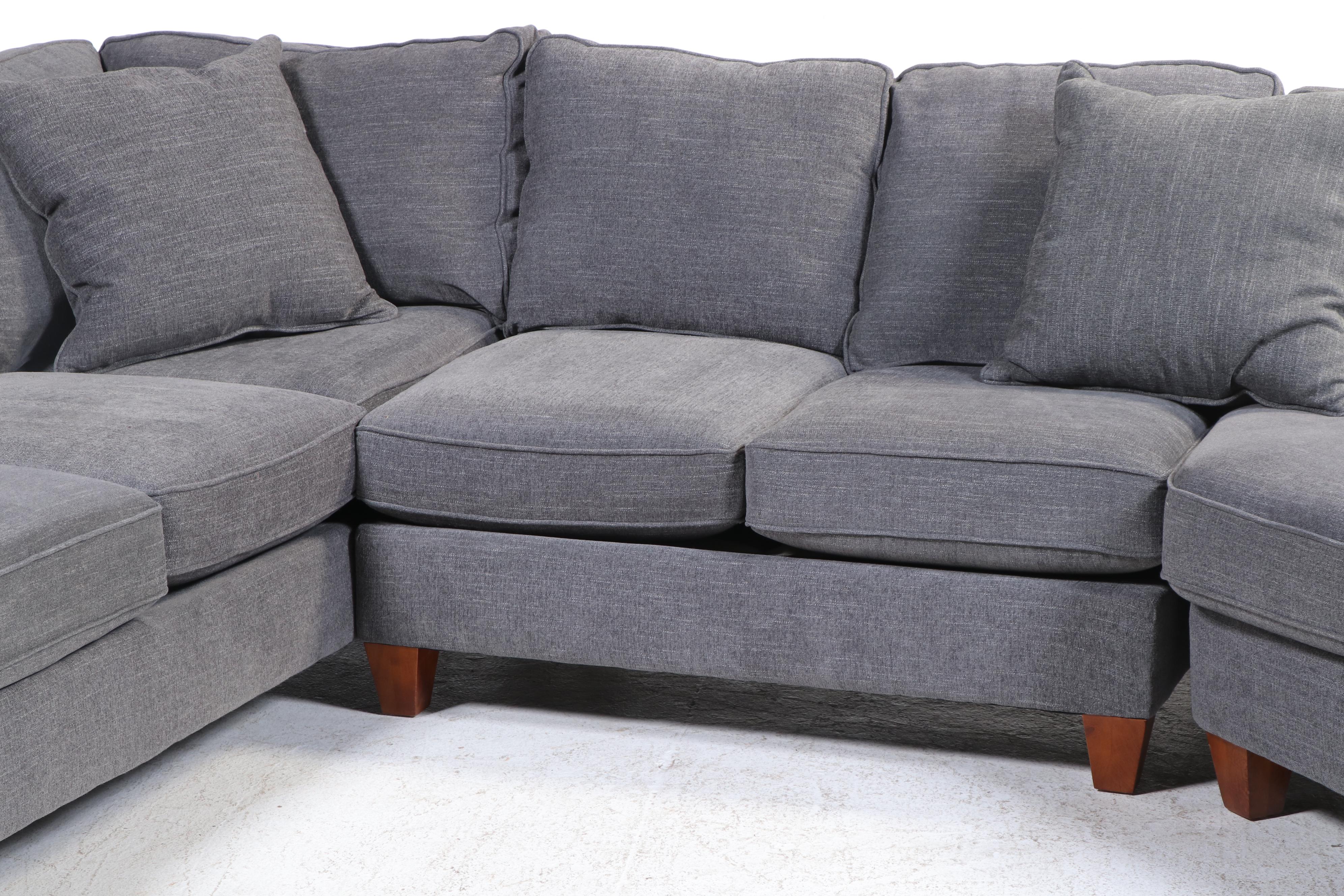 Haverty's "Cotey" Three-Piece Upholstered Sectional Sofa