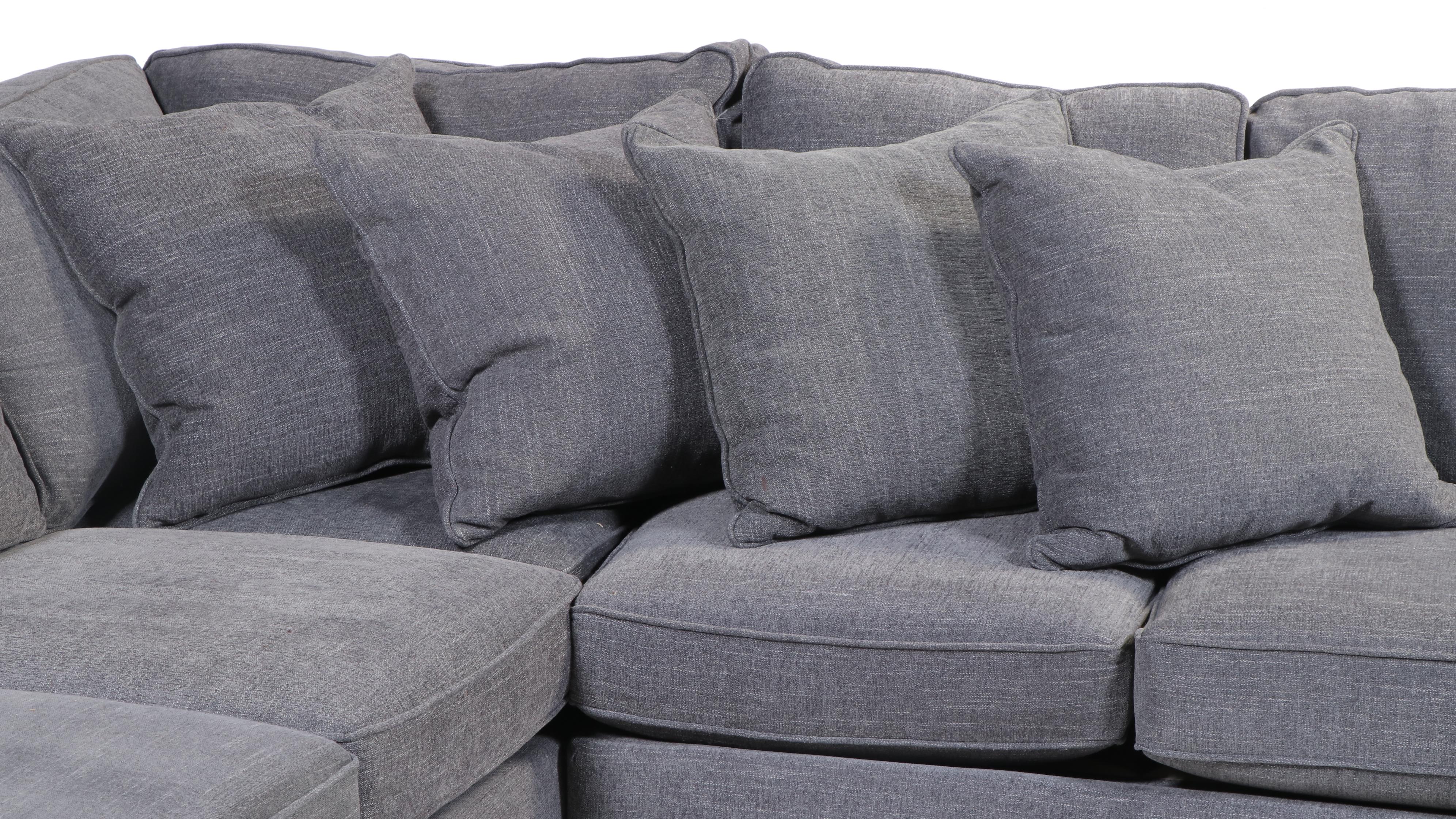 Haverty's "Cotey" Three-Piece Upholstered Sectional Sofa