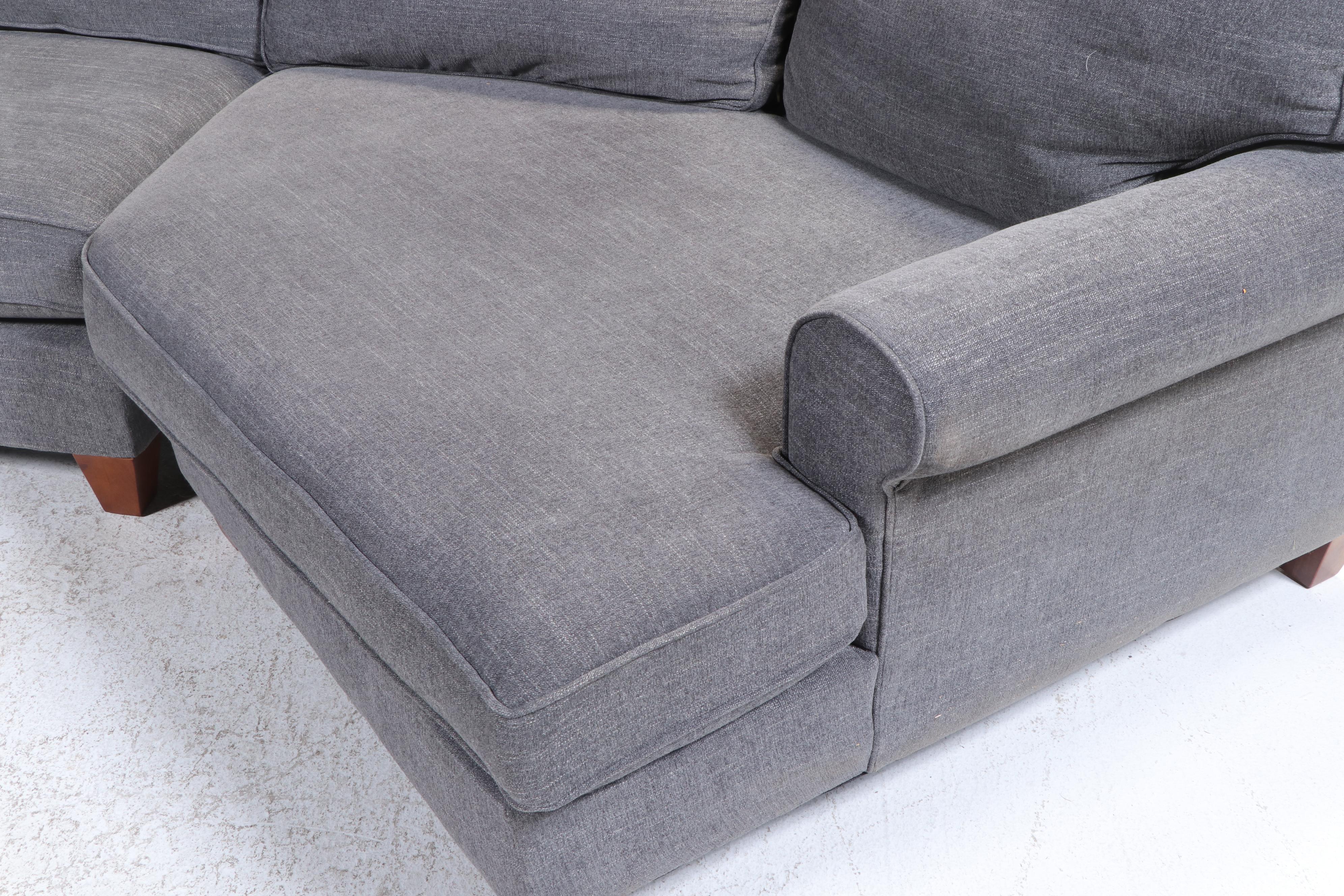 Haverty's "Cotey" Three-Piece Upholstered Sectional Sofa