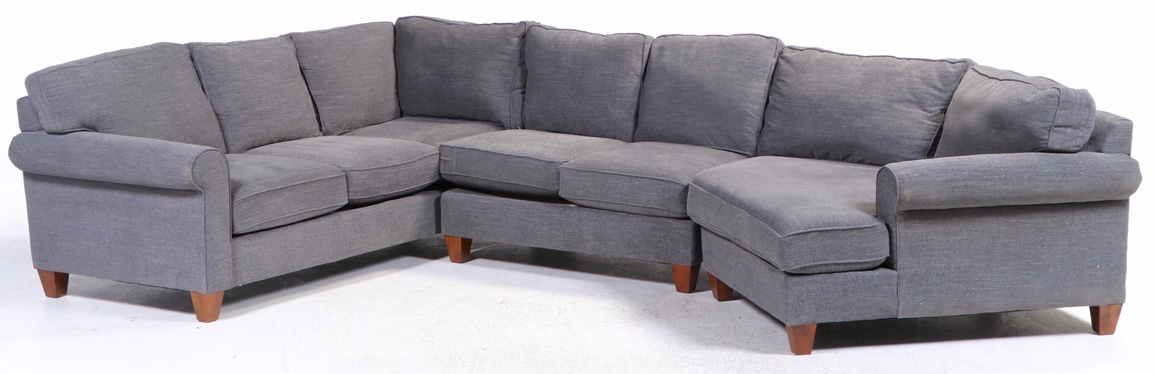 Haverty's "Cotey" Three-Piece Upholstered Sectional Sofa