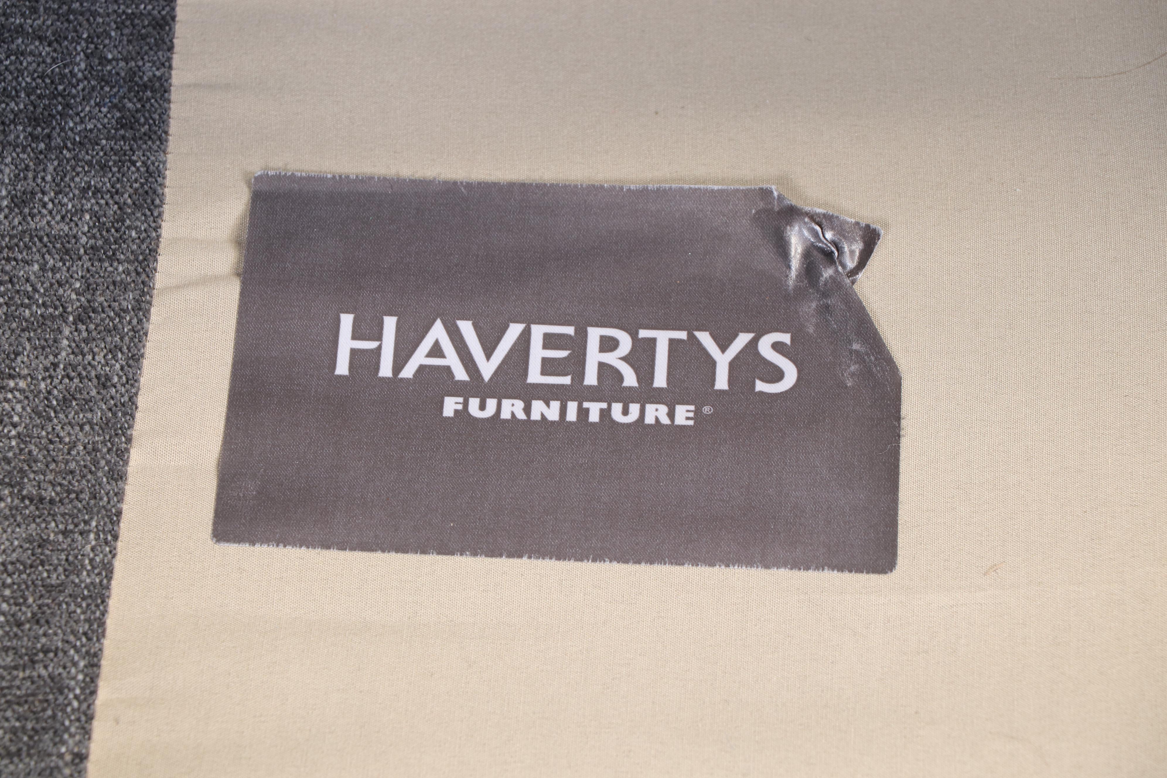 Haverty's "Cotey" Three-Piece Upholstered Sectional Sofa