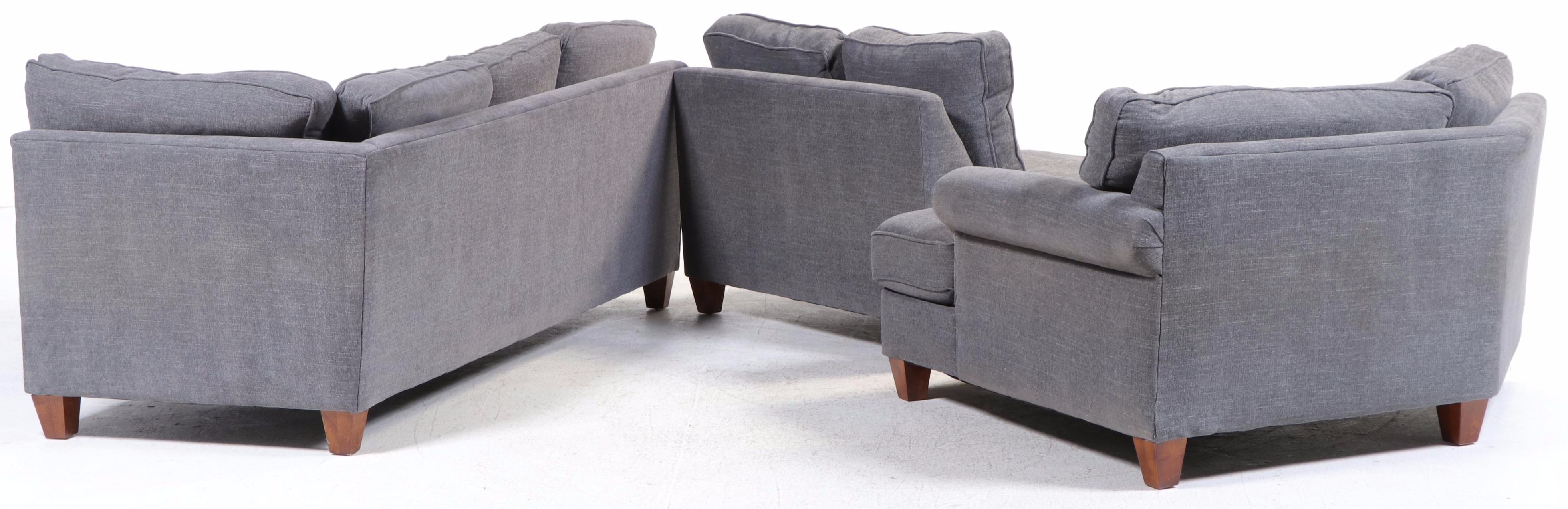 Haverty's "Cotey" Three-Piece Upholstered Sectional Sofa