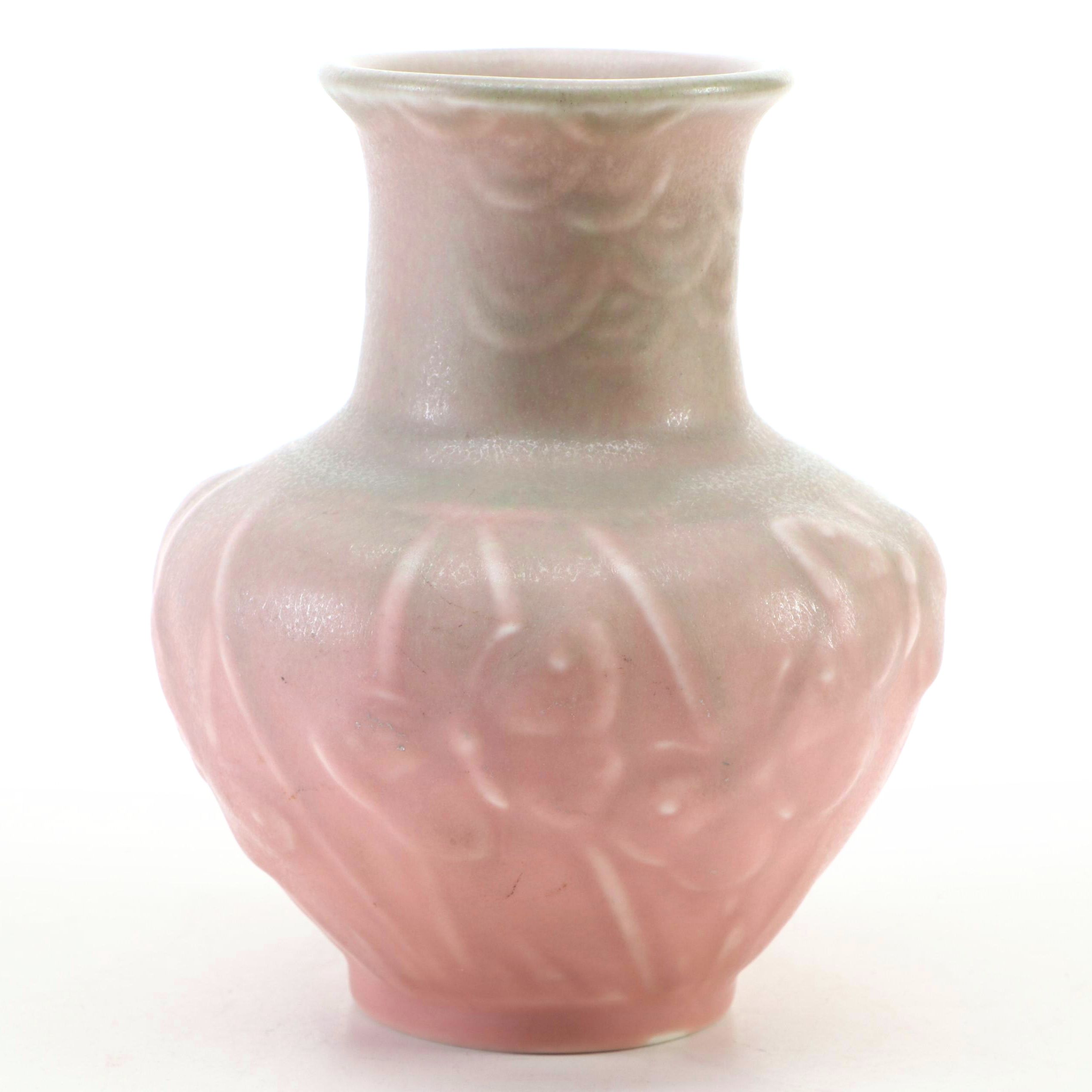 Rookwood Pottery Matte Glaze Butterfly Production Vase, 1936