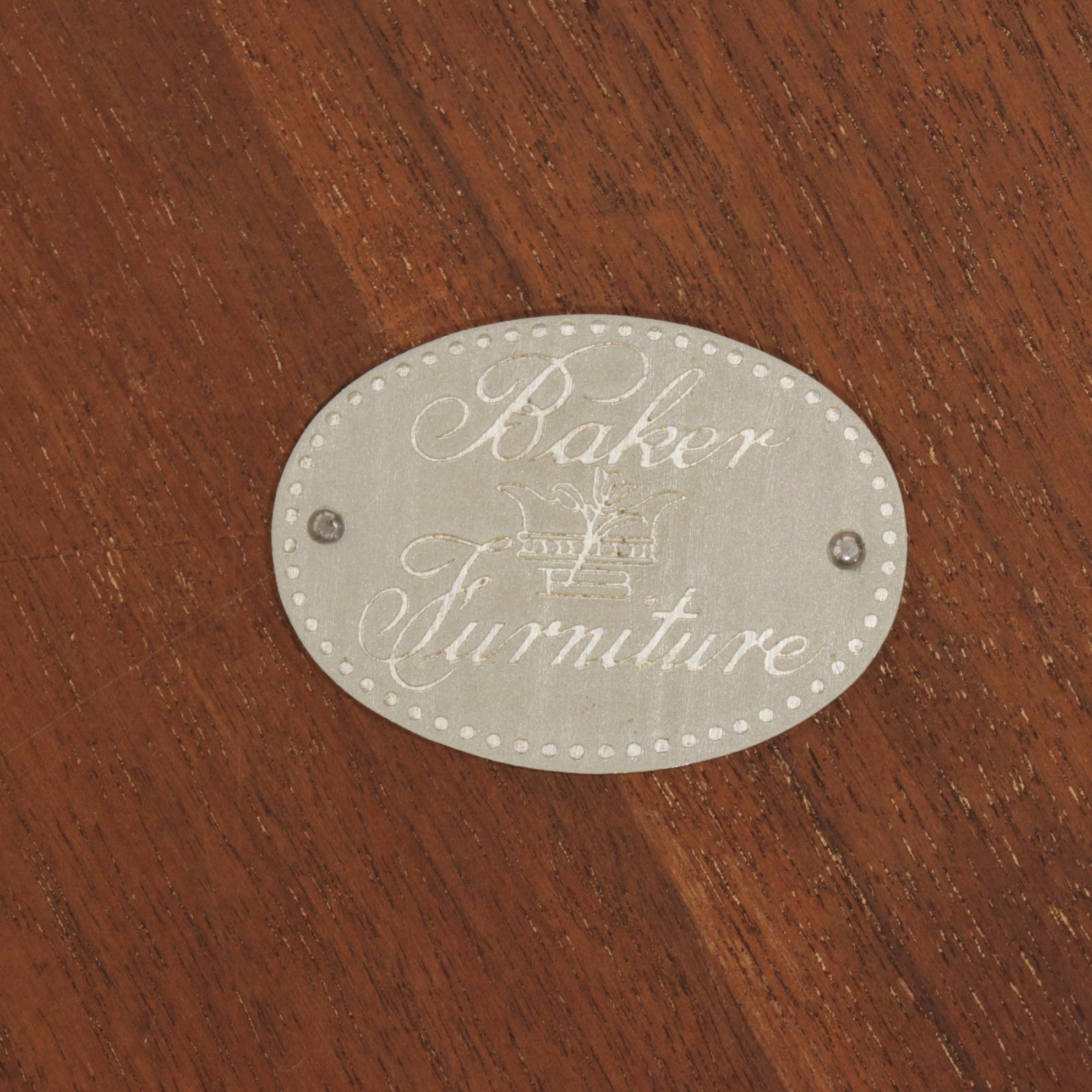 Baker Furniture Mahogany Center Table, Late 20th Century