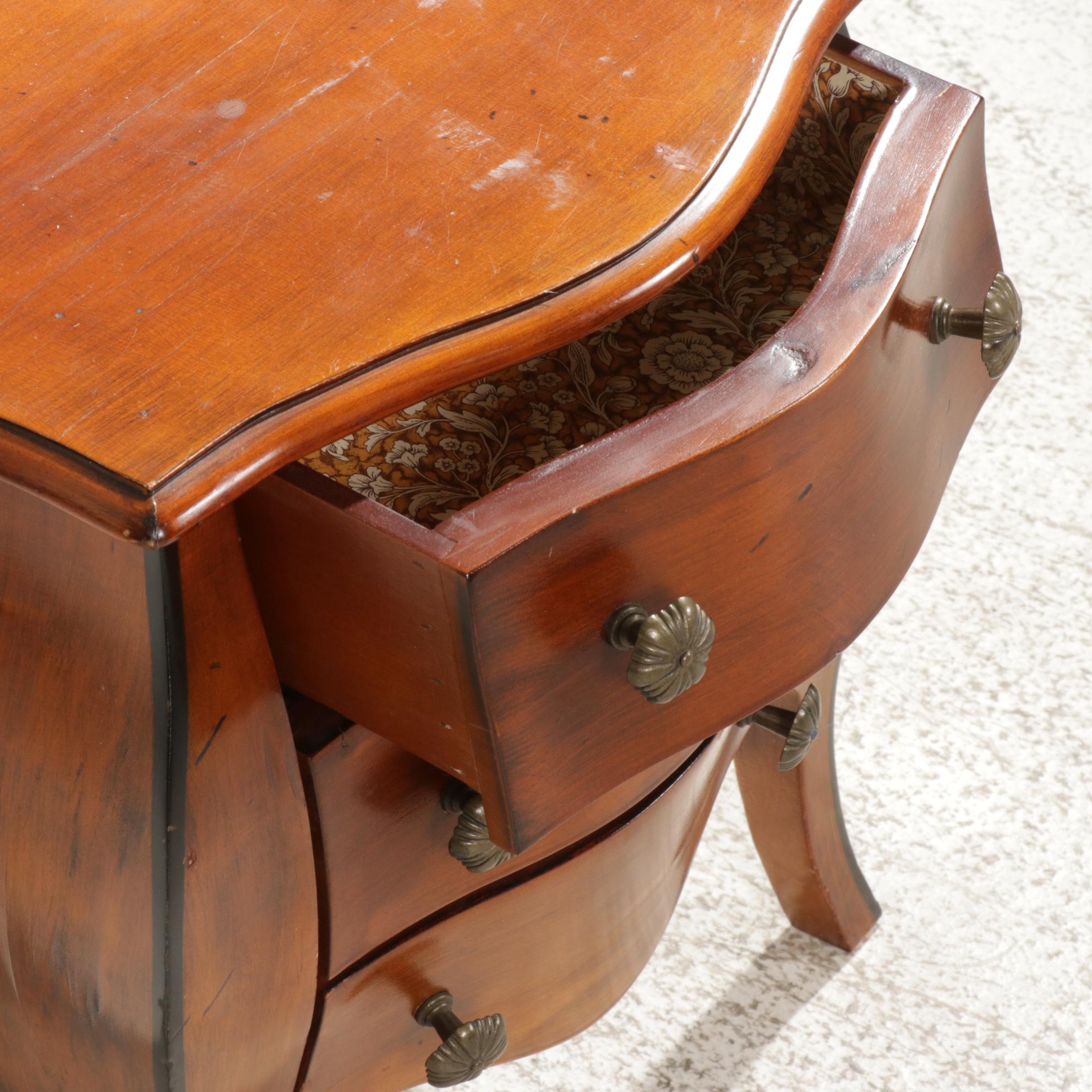 Italian Bombe Style Small Chest of Drawers