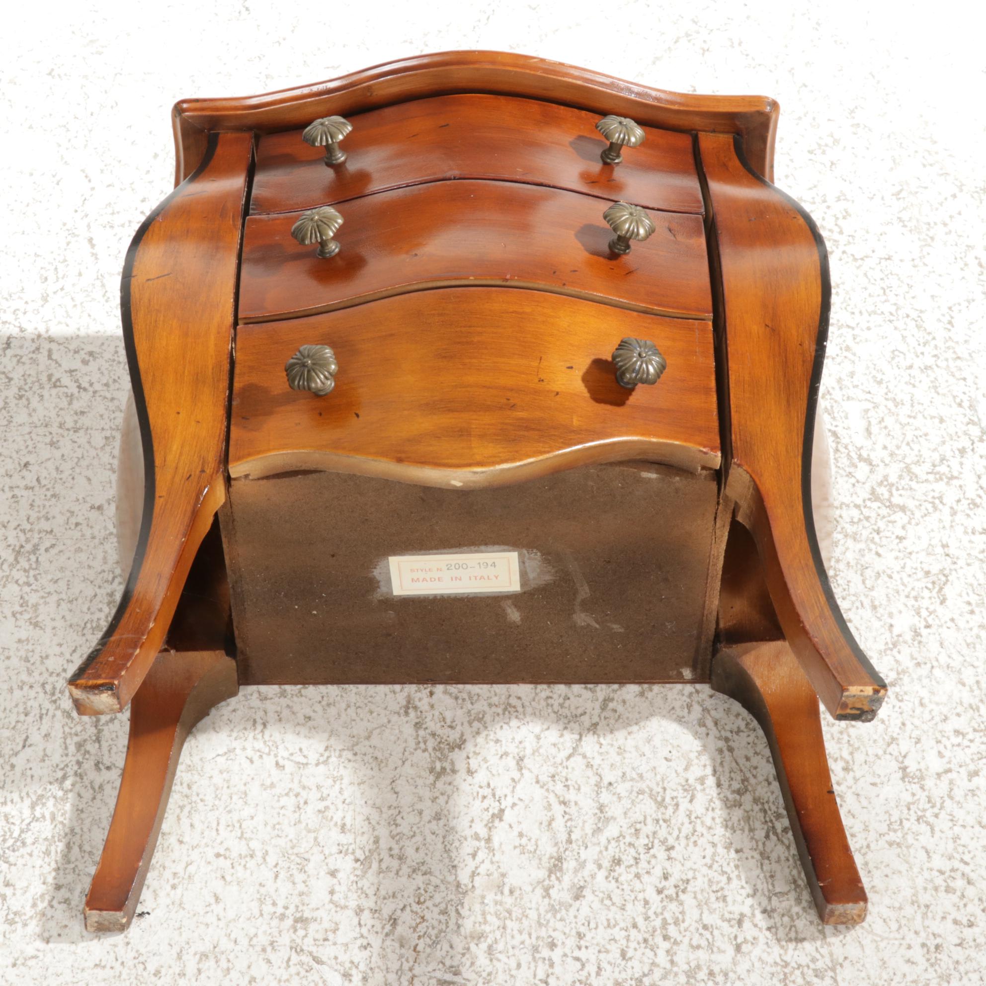 Italian Bombe Style Small Chest of Drawers