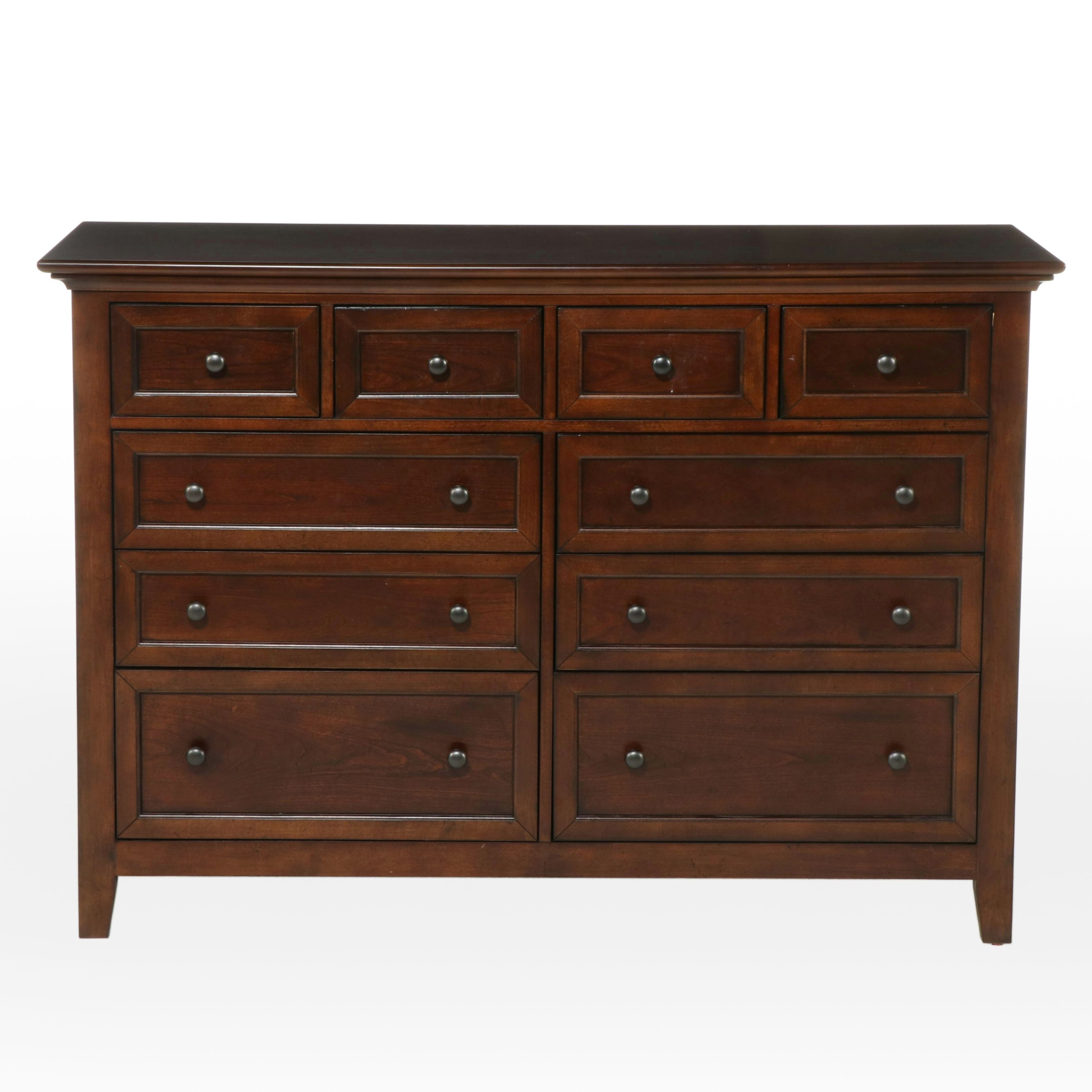 Home Meridian International Shaker Style Walnut Finish Chest of Drawers