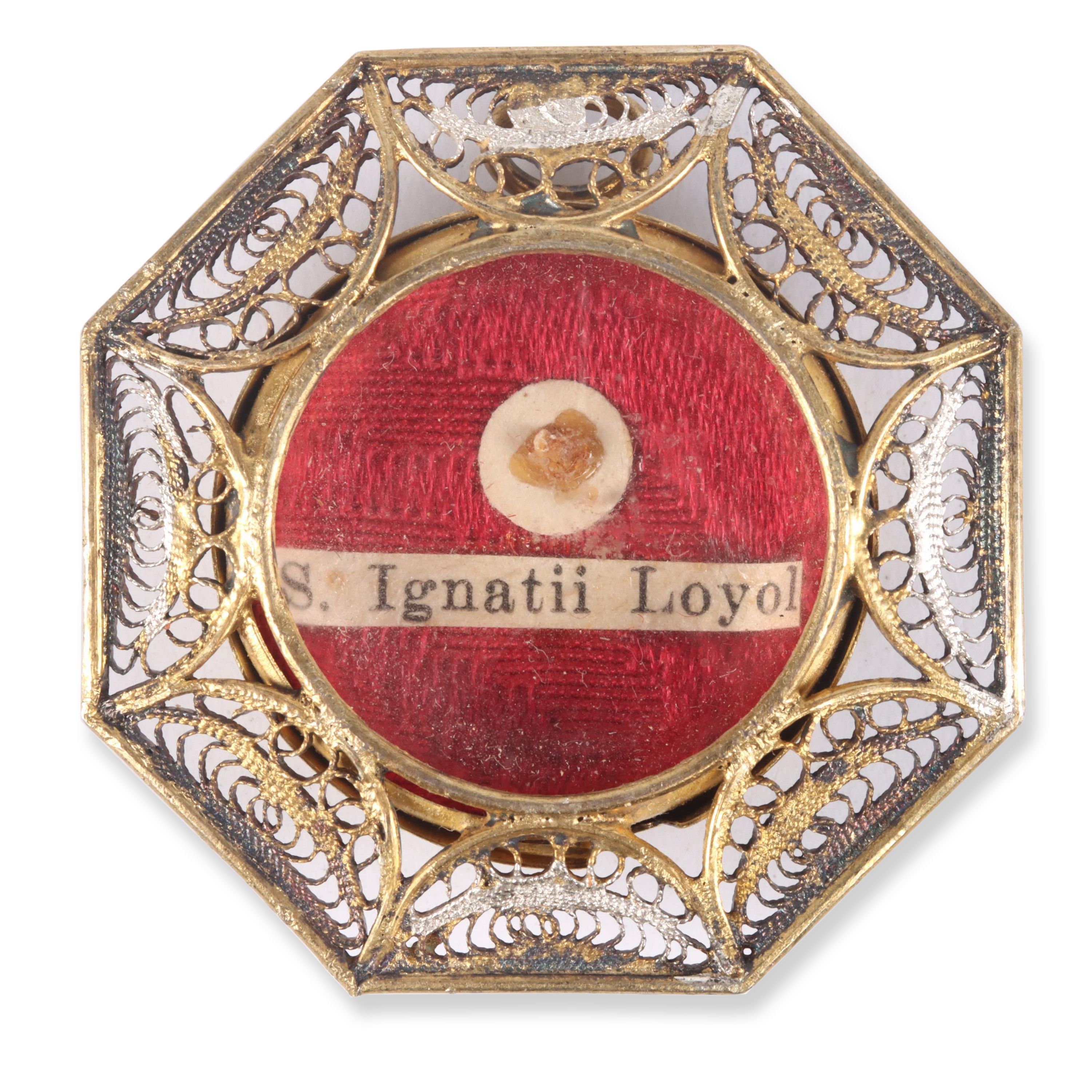 First Class Relic of Saint Ignatius of Loyola in Reliquary with Seal