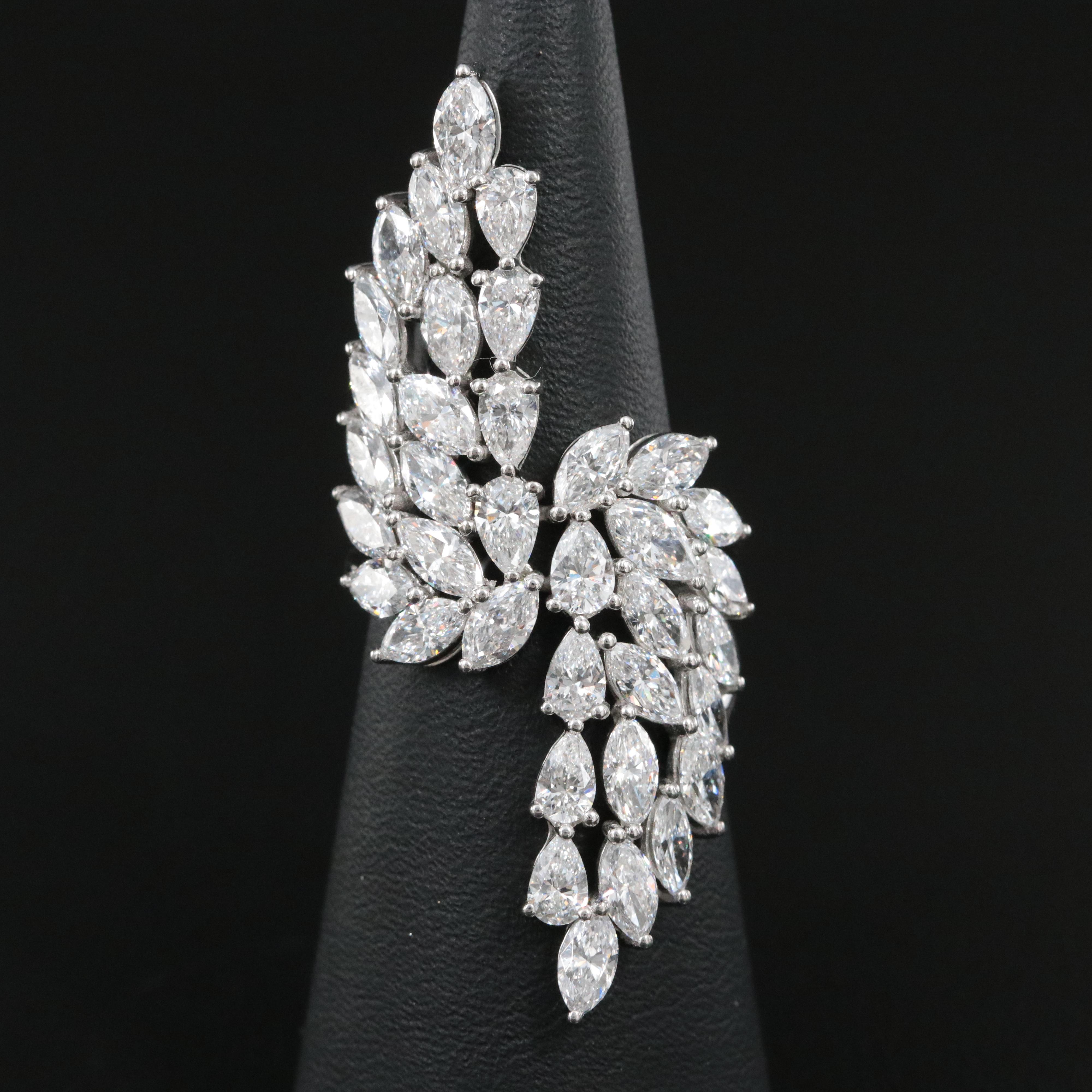 Platinum 6.22 CTW Lab Grown Diamond Ring