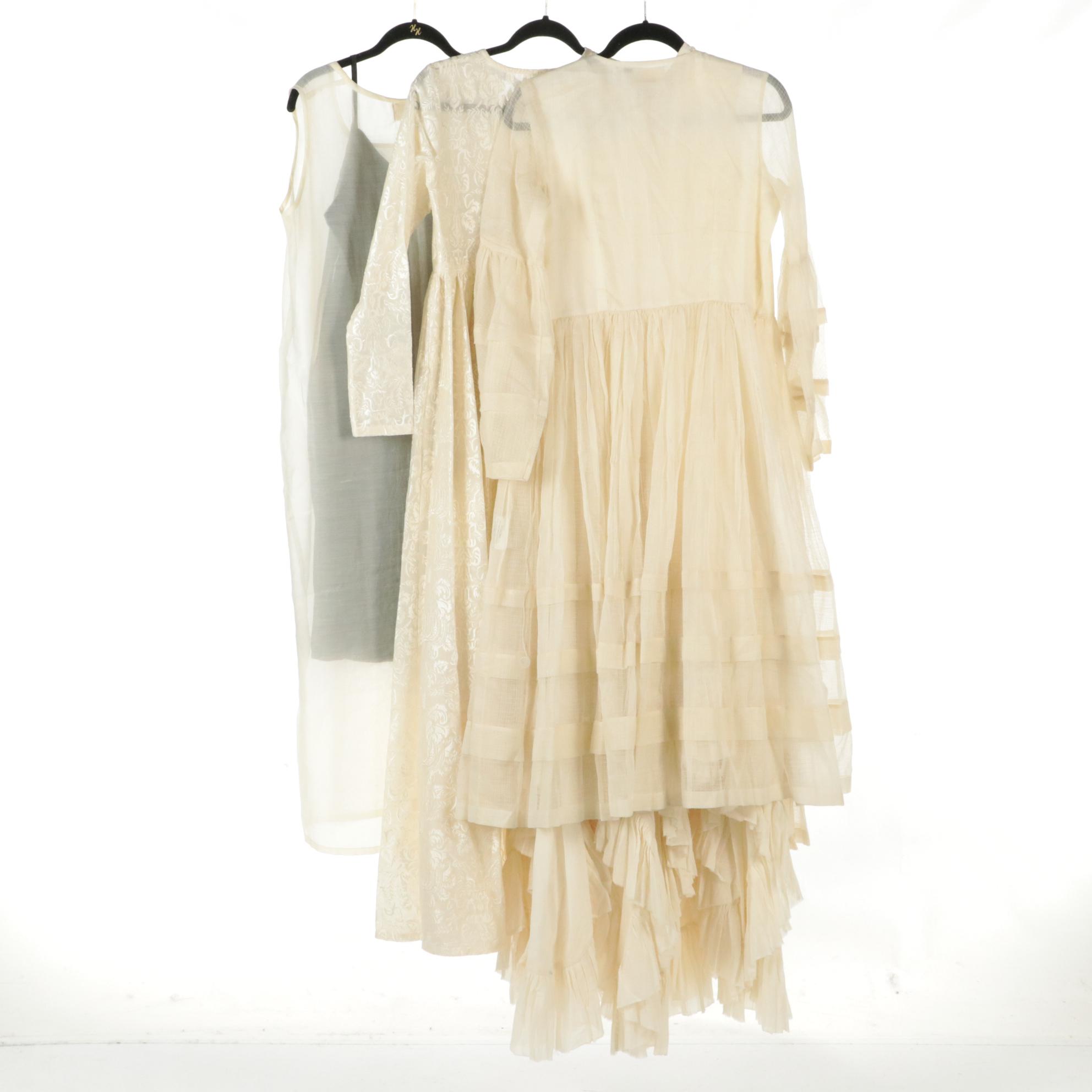 Samant Chauhan Ruffled Assymetric Dress Set, Issue Sleeveless Sheath, and More