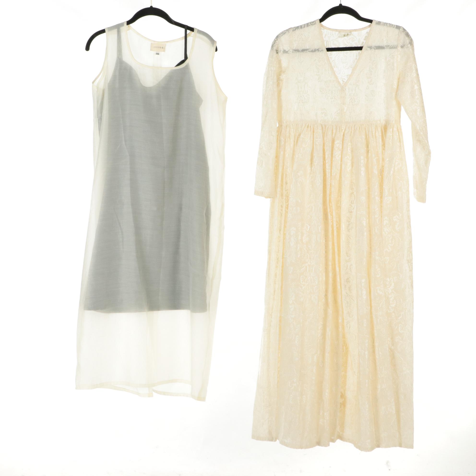 Samant Chauhan Ruffled Assymetric Dress Set, Issue Sleeveless Sheath, and More