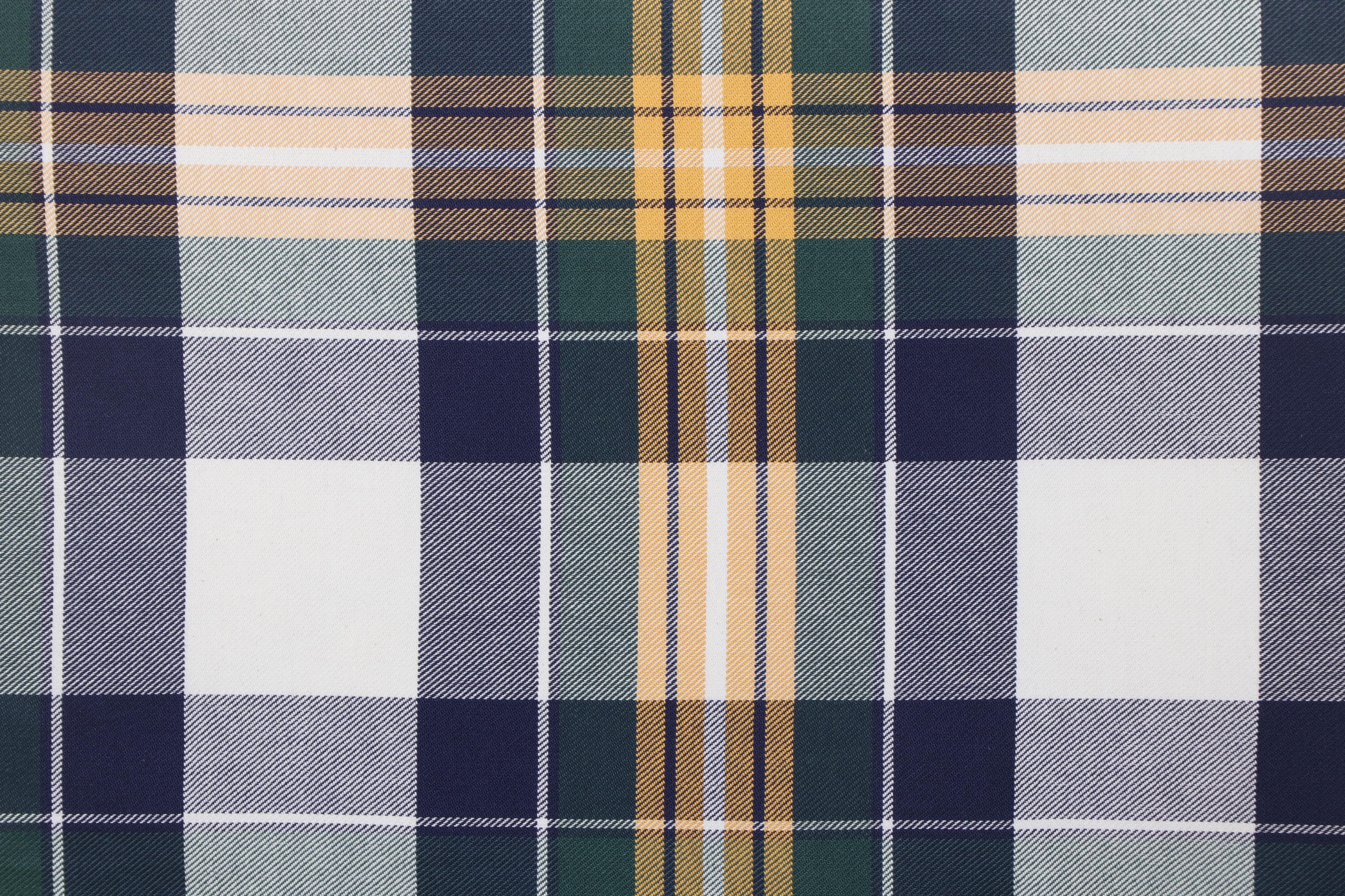 Drexel Heritage Plaid-Upholstered Chair-and-a-Half