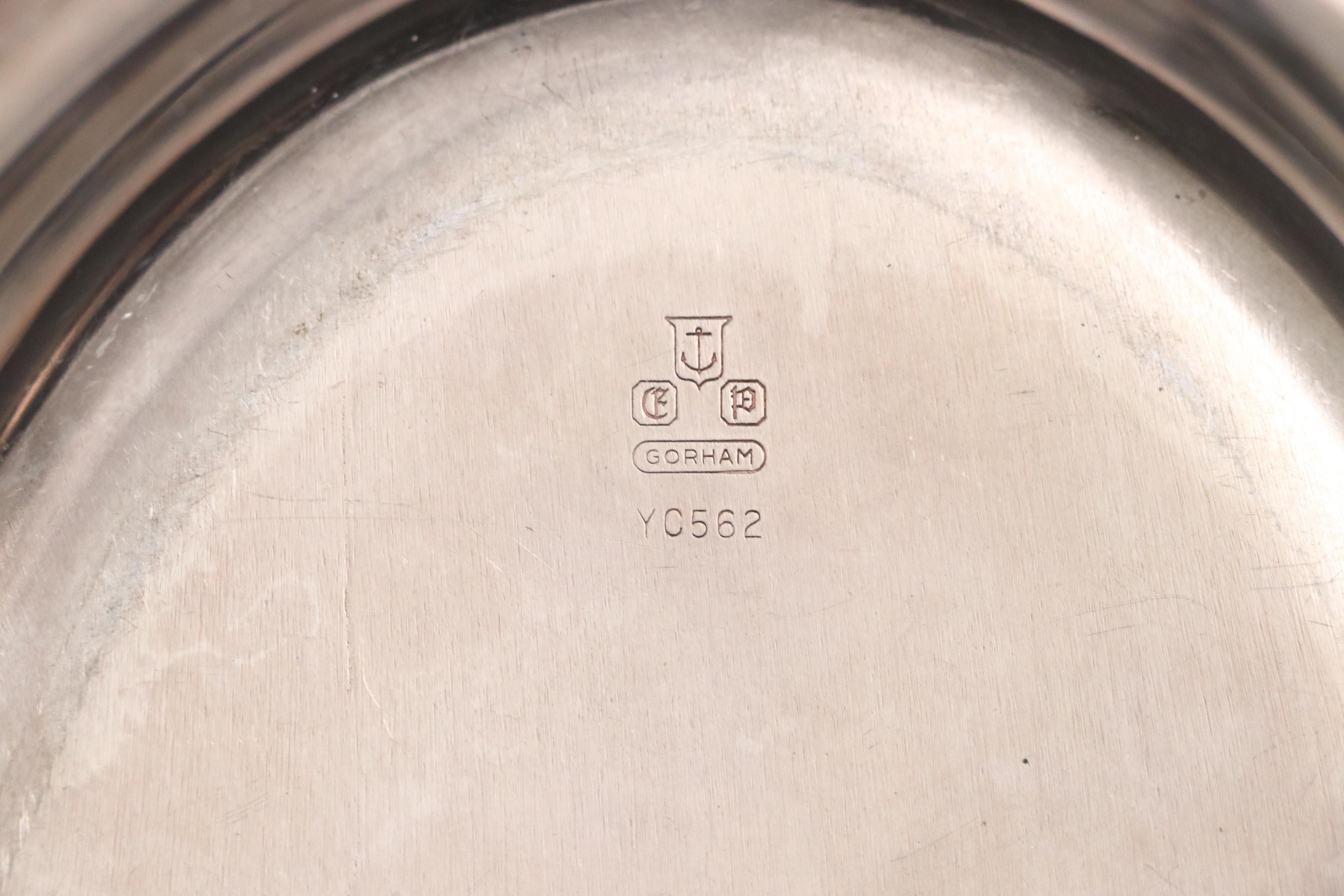 Gorham Silver Plate Celery and "Heritage" Tray with Other Silver Plate Serveware