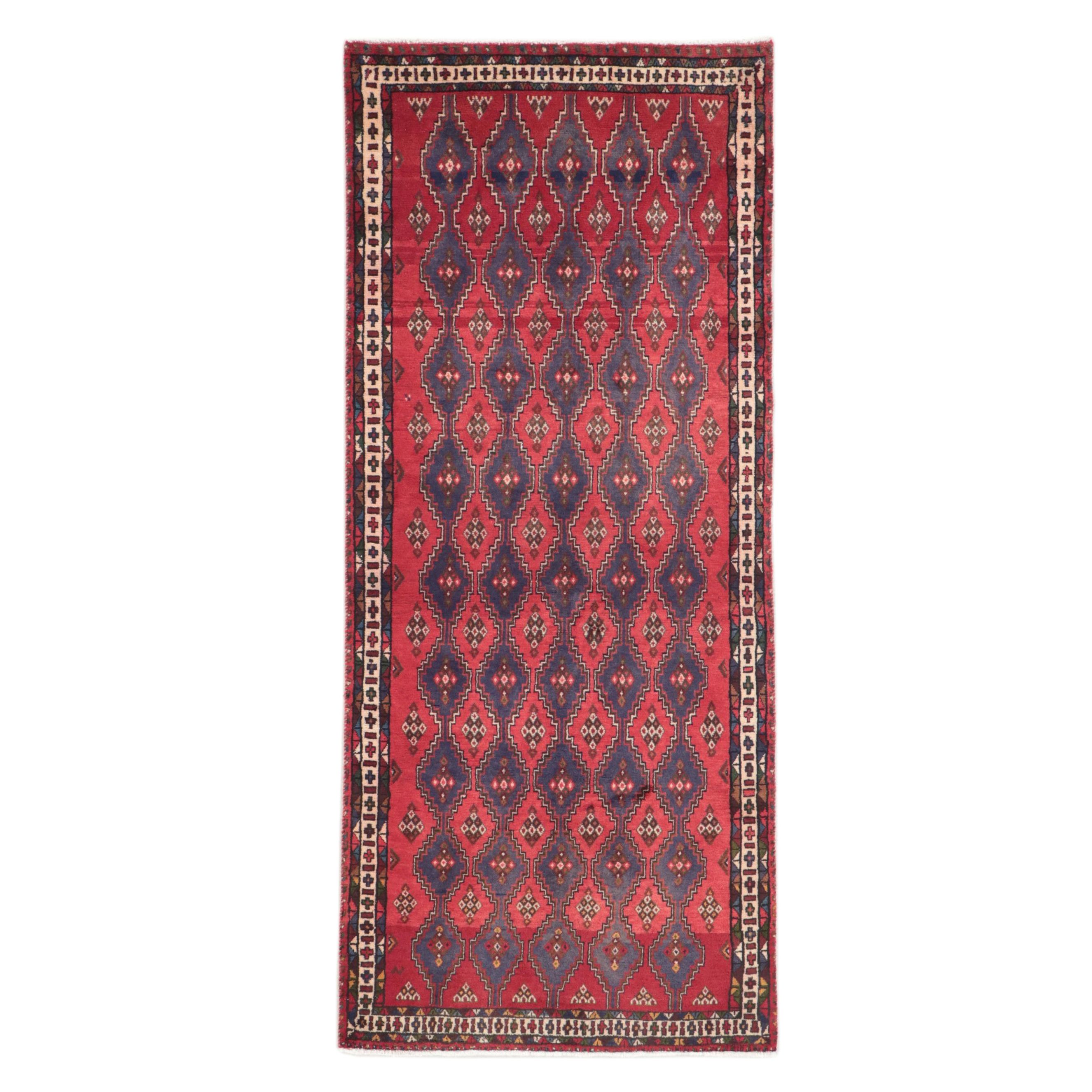 3'4 x 7'10 Hand-Knotted Caucasian Kazak Area Rug