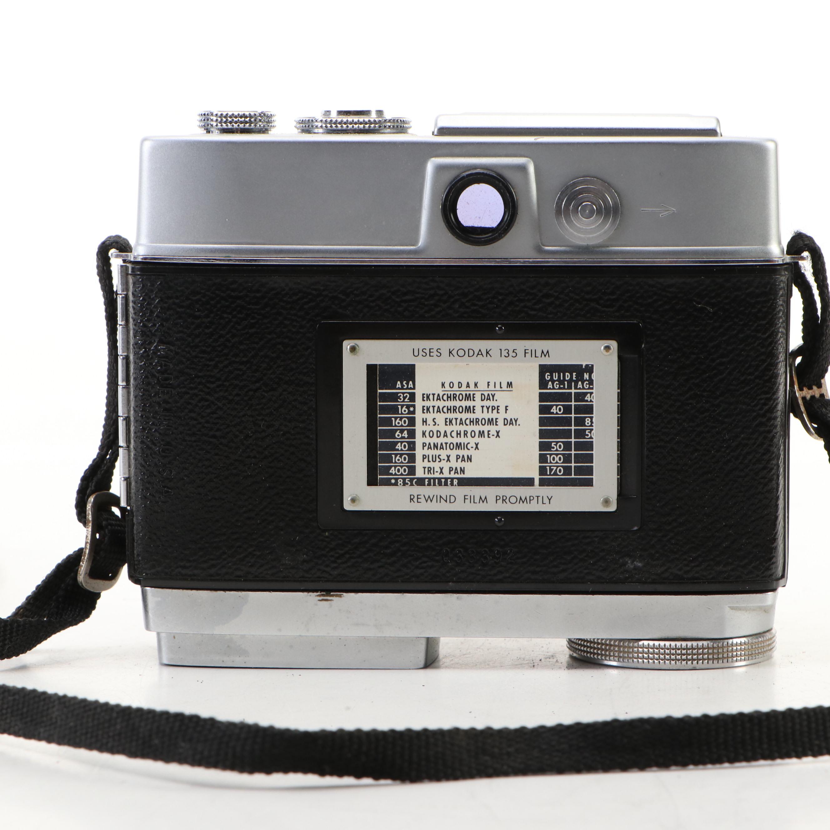 Kodak Motormatic 35F and Yashica Electro 35 with Leather Cases