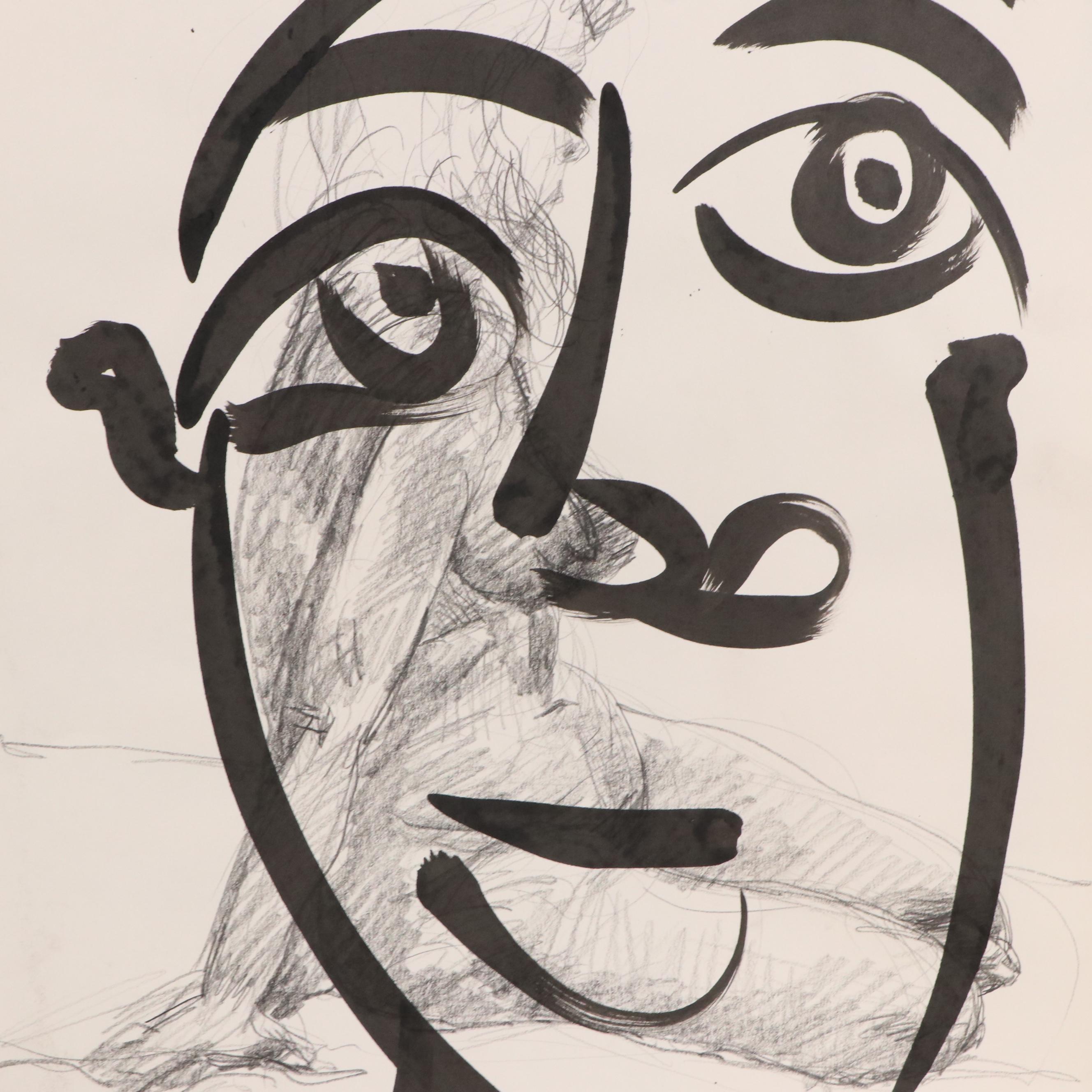 12 Peter Keil Abstract Acrylic Portrait Paintings