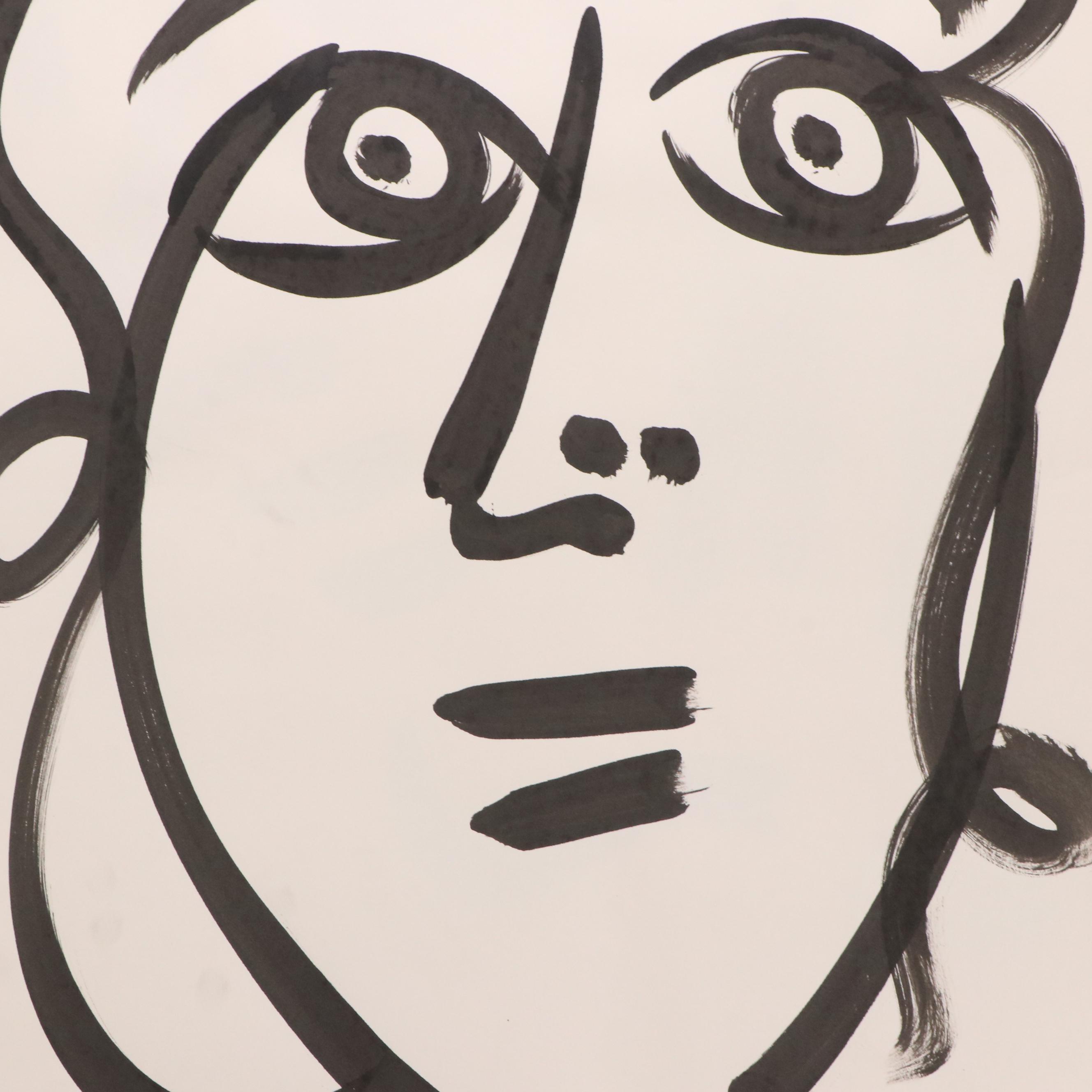 12 Peter Keil Abstract Acrylic Portrait Paintings