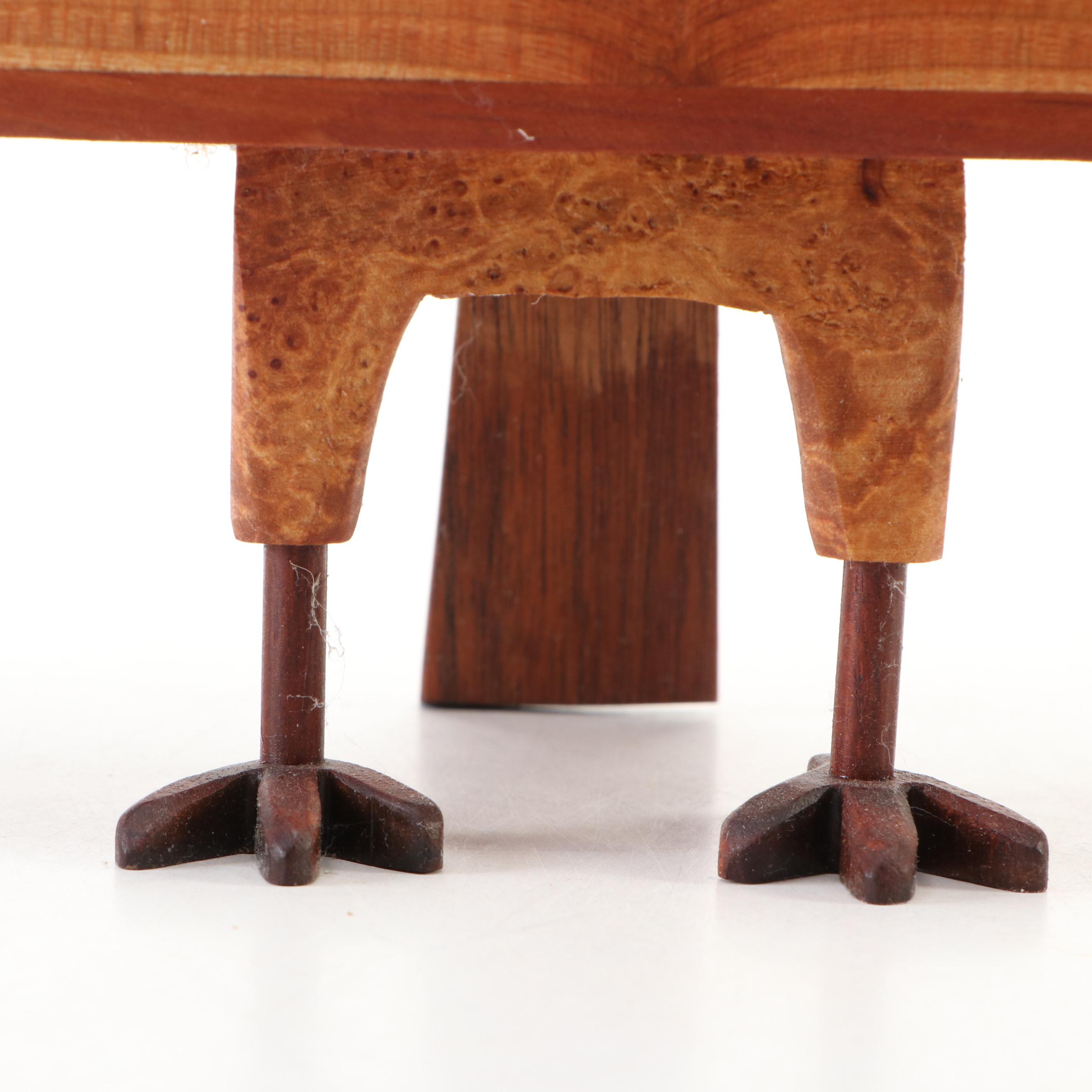 Whimsical Handcrafted Wooden Bird Box