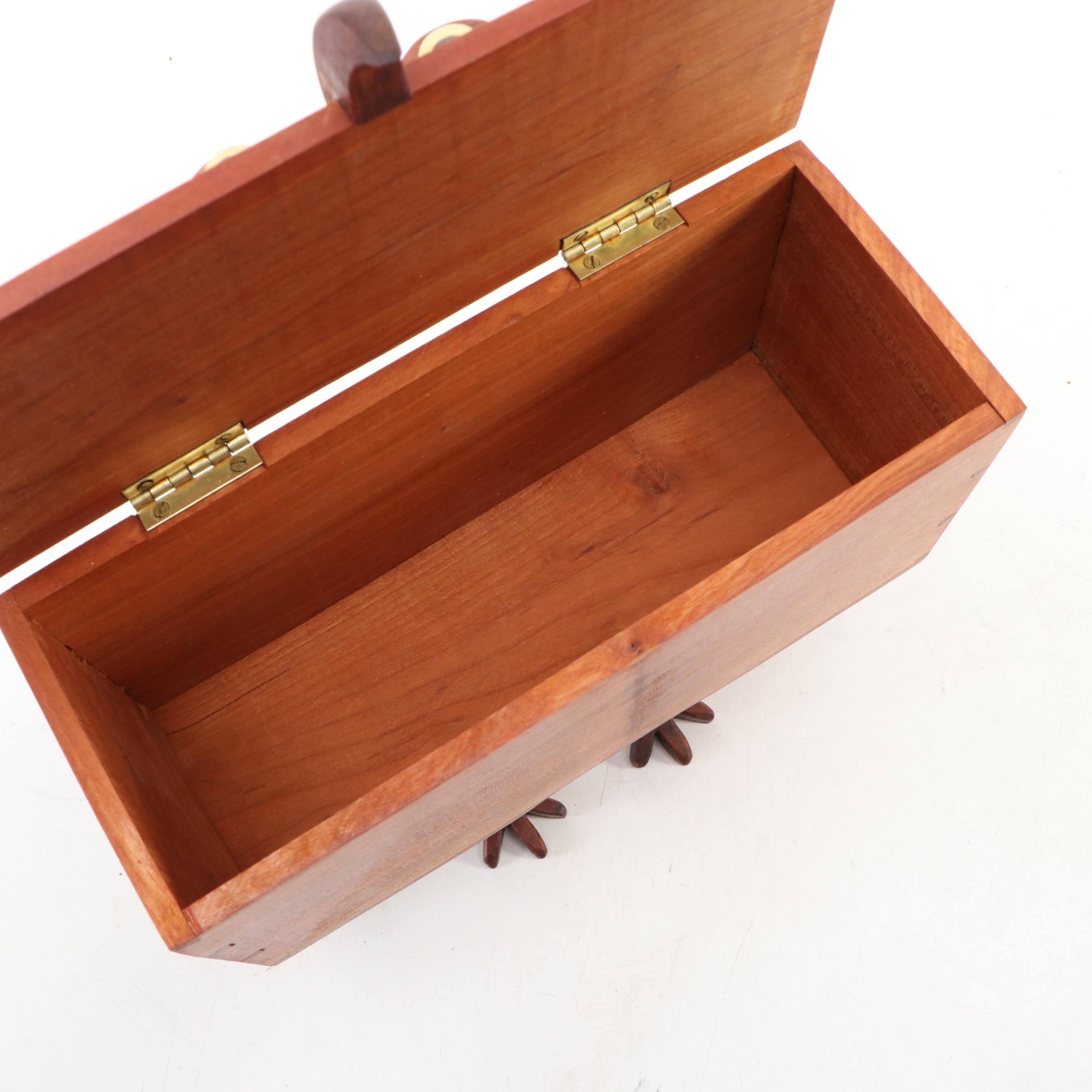 Whimsical Handcrafted Wooden Bird Box