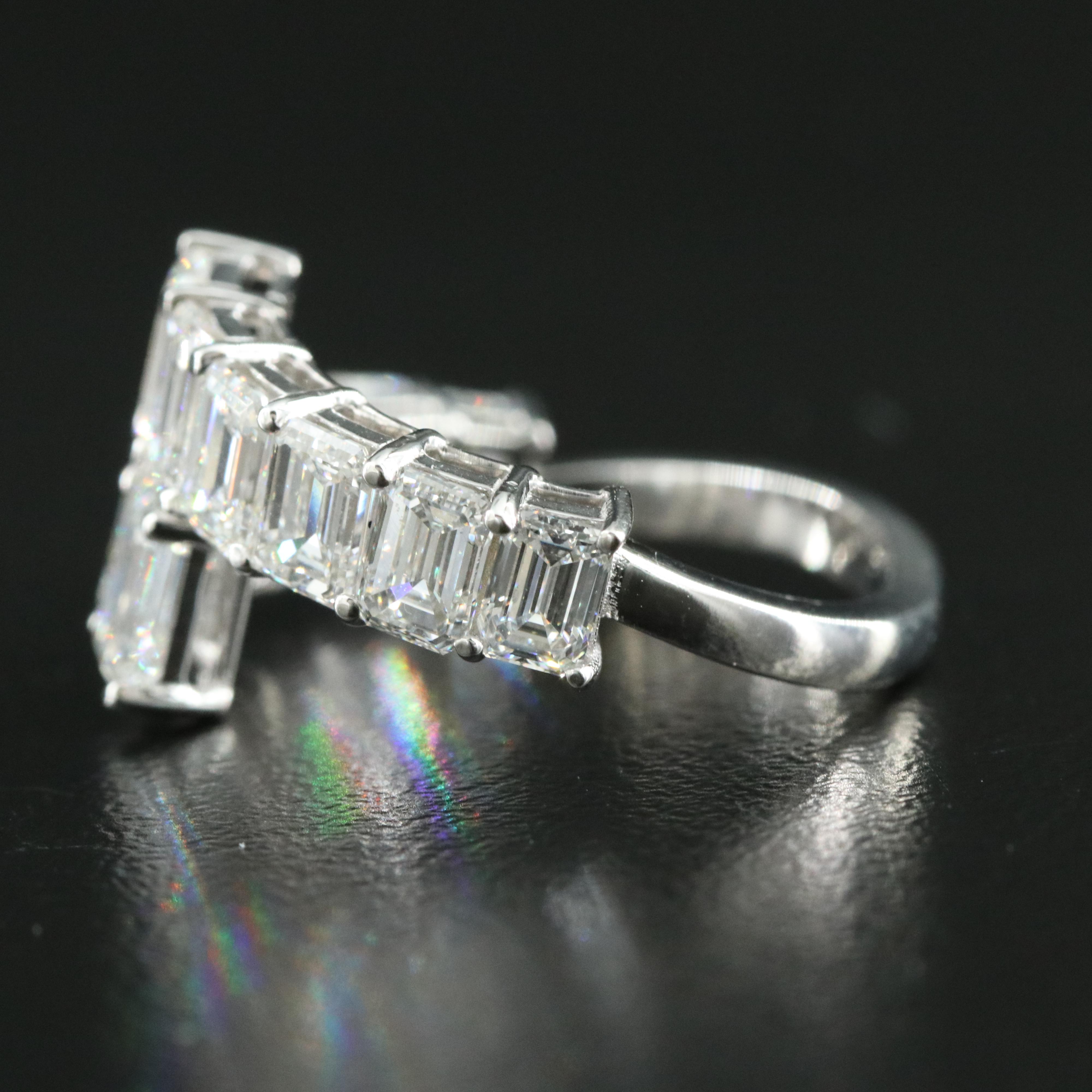 14K 3.99 CTW Lab Grown Diamond Bypass Ring