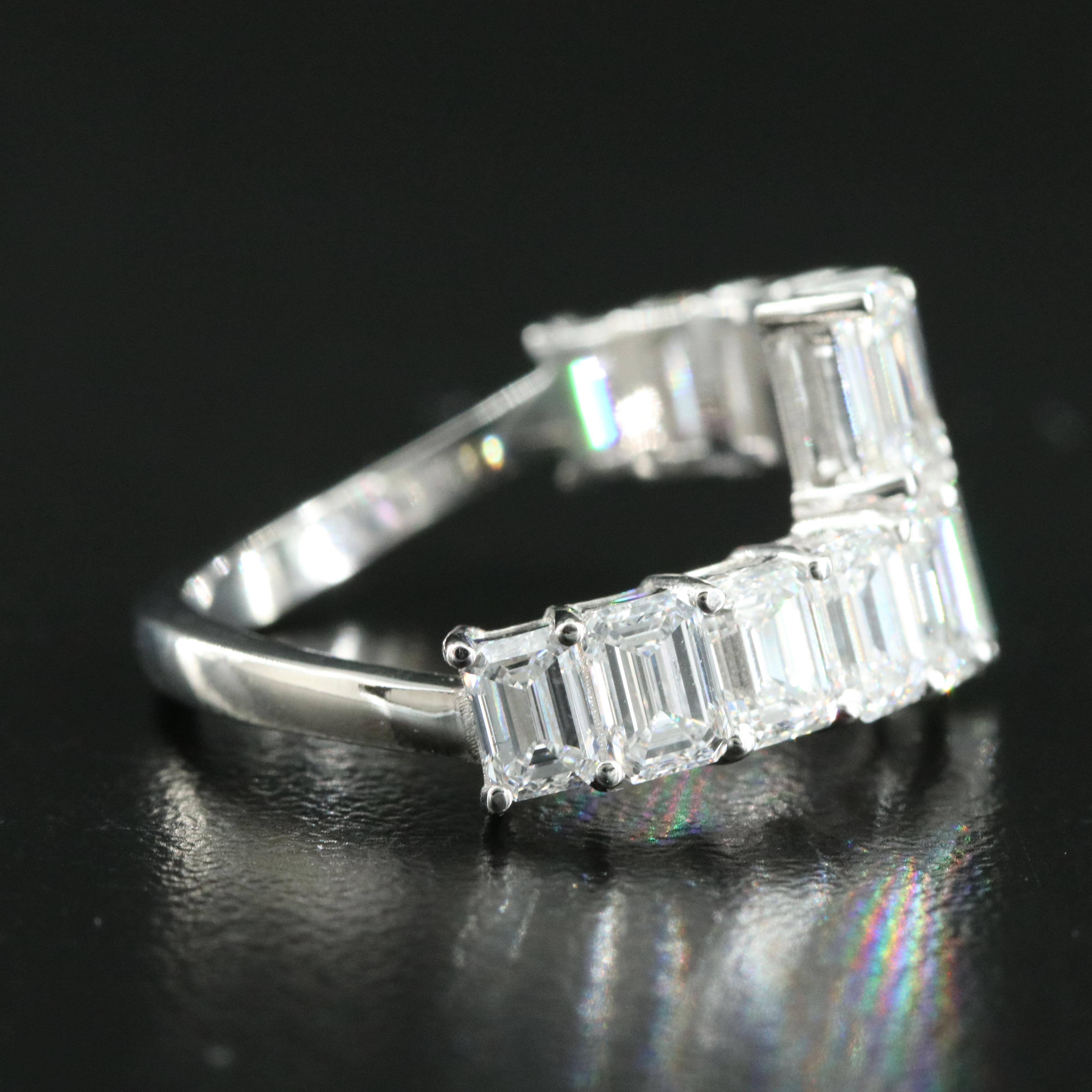 14K 3.99 CTW Lab Grown Diamond Bypass Ring