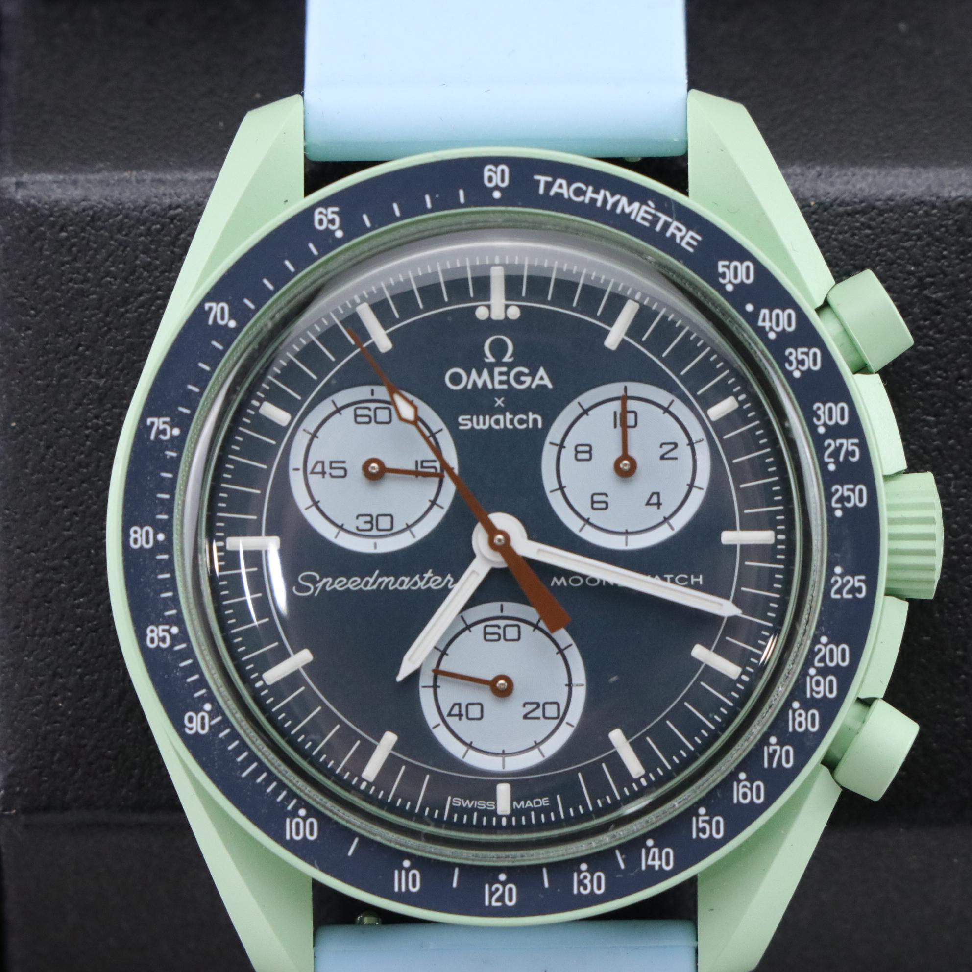 Omega X Swatch Moonswatch Mission on Earth Bioceramic Quartz Watch