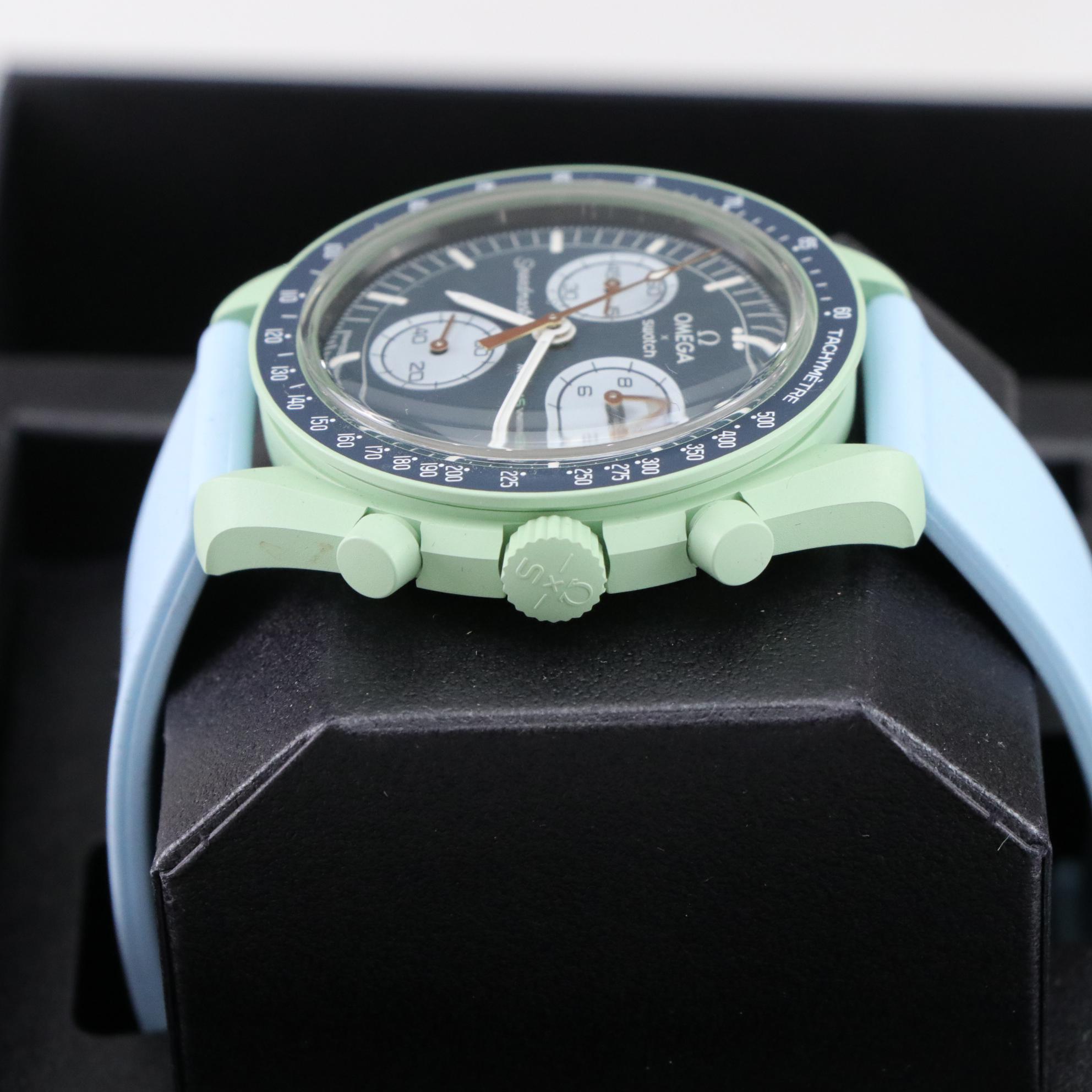 Omega X Swatch Moonswatch Mission on Earth Bioceramic Quartz Watch