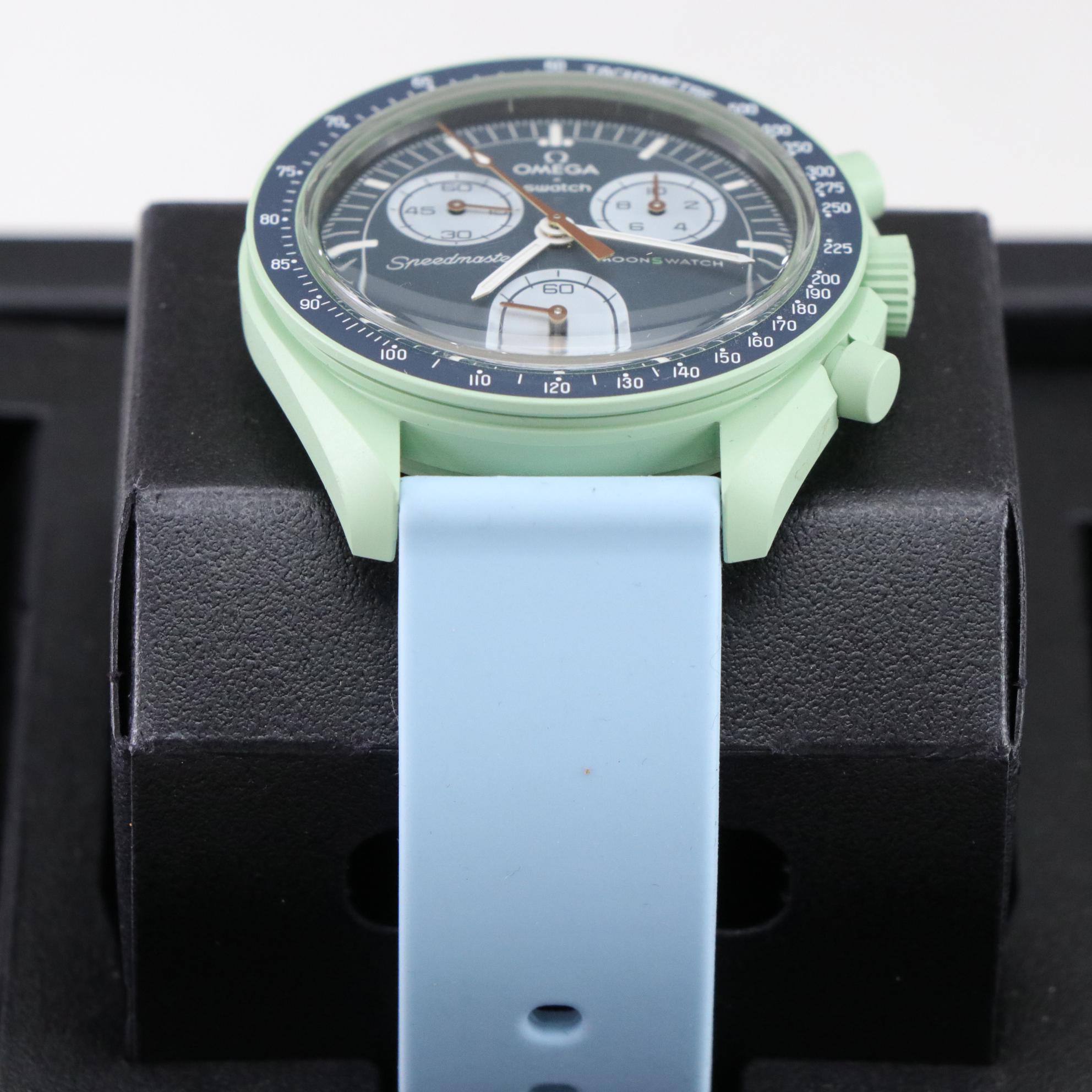 Omega X Swatch Moonswatch Mission on Earth Bioceramic Quartz Watch