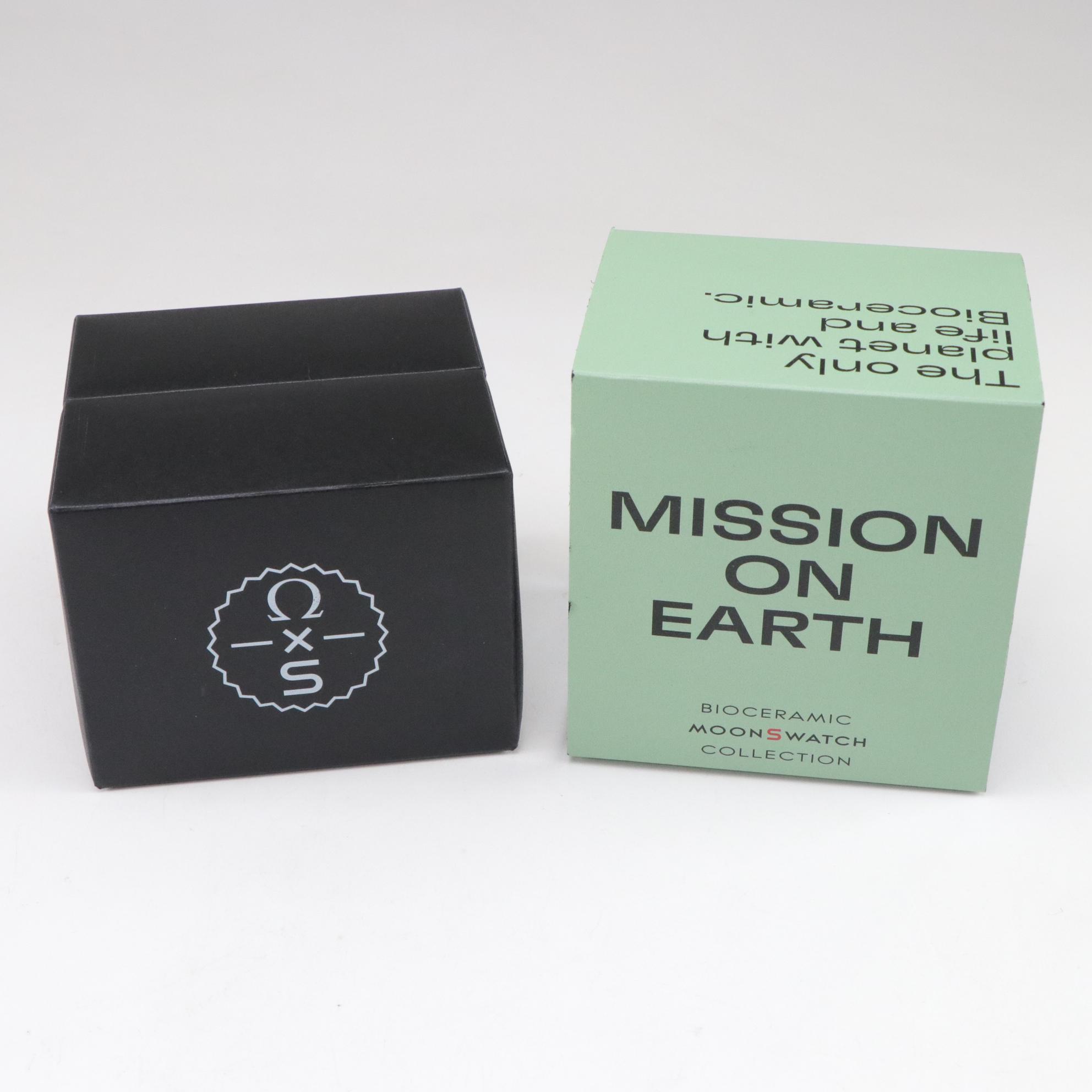 Omega X Swatch Moonswatch Mission on Earth Bioceramic Quartz Watch