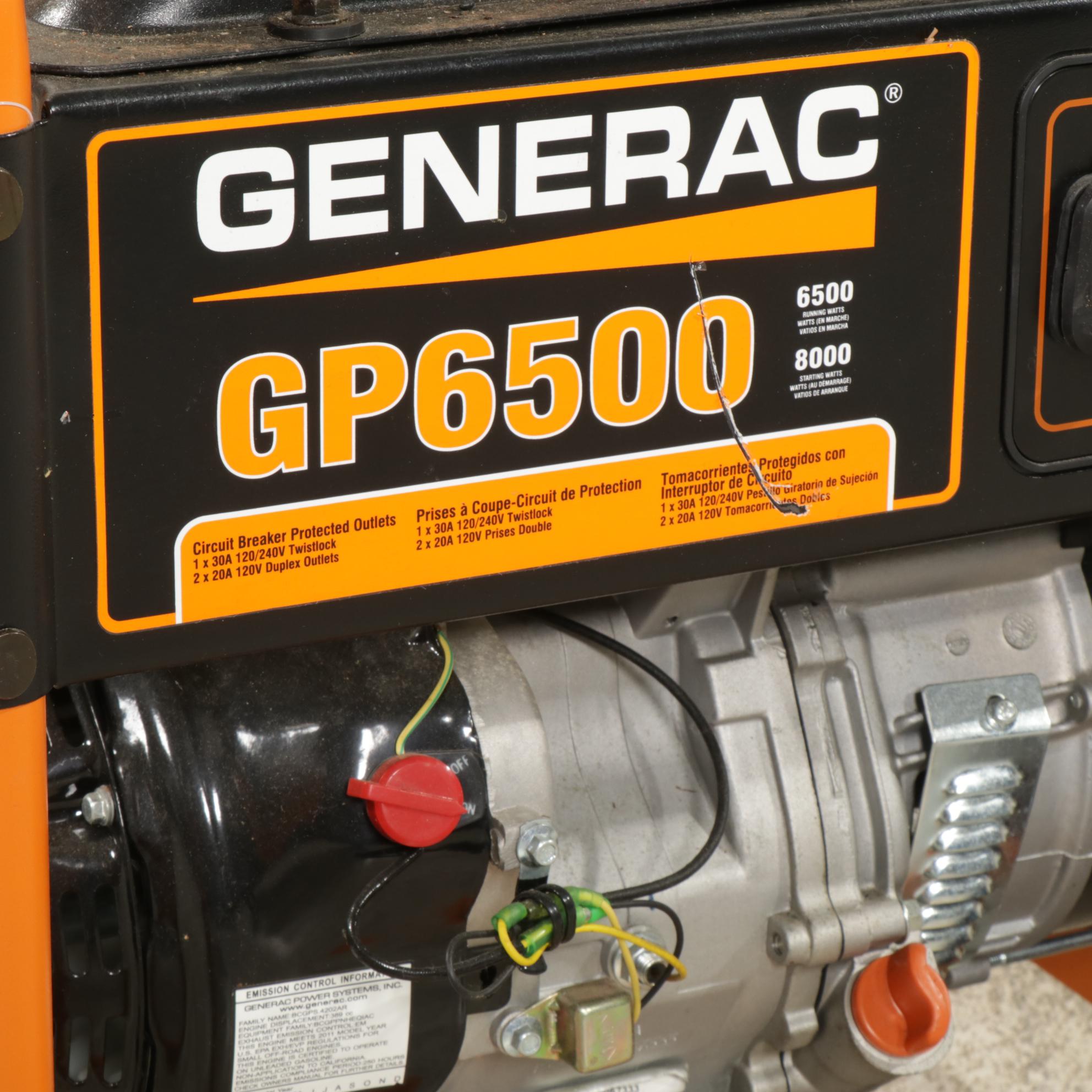 General GP6500 Portable Gas Powered Generator