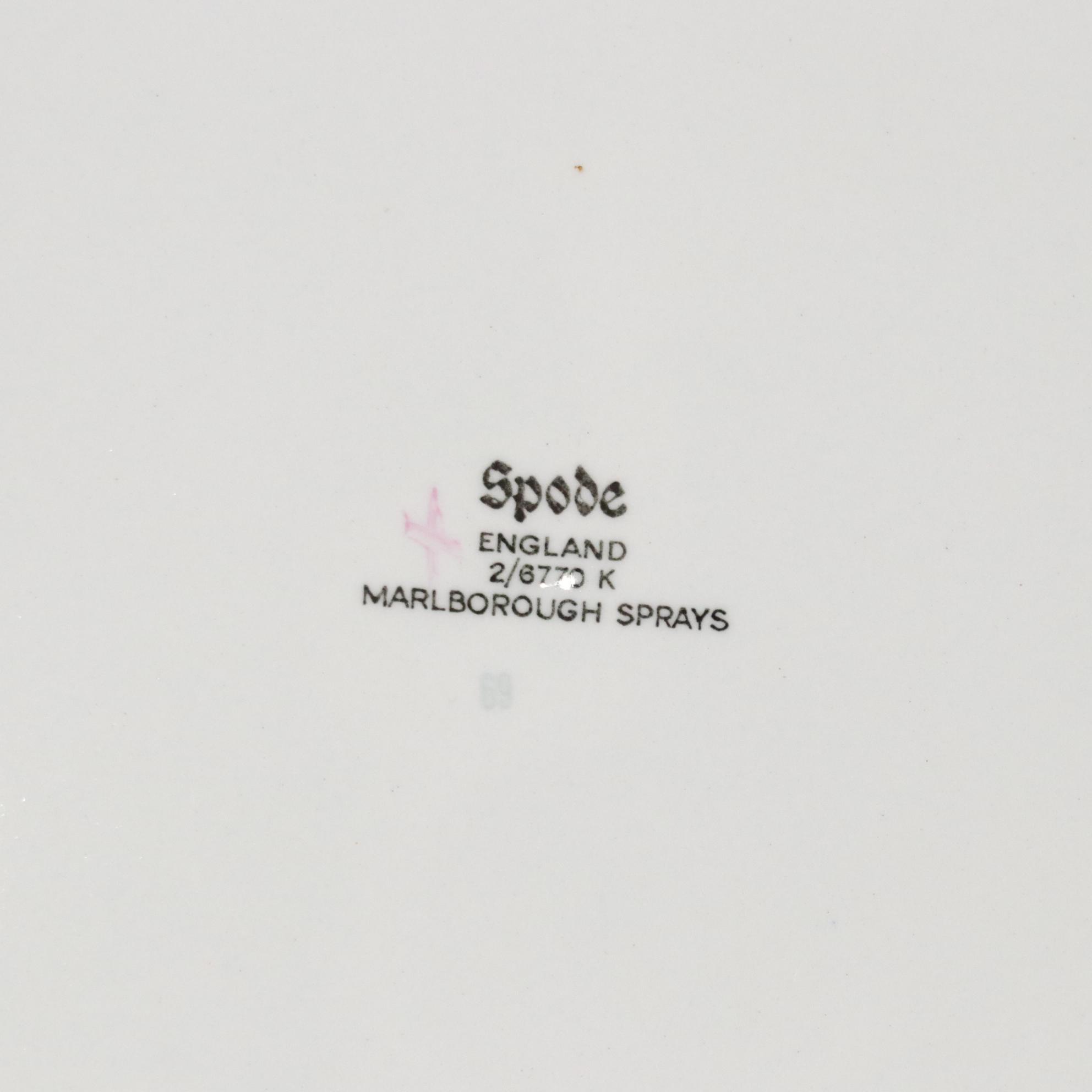 Spode "Marlborough Sprays" Stone China Plates, Teacups & More