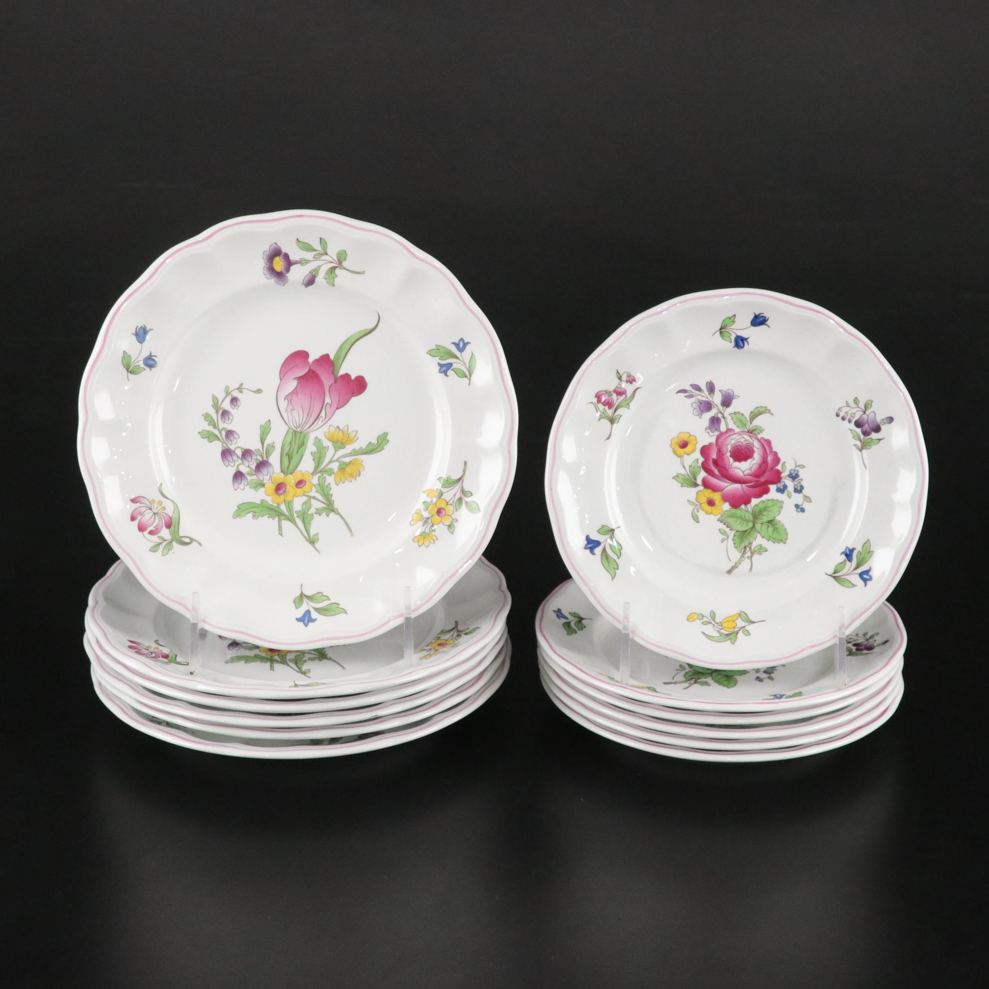 Spode "Marlborough Sprays" Stone China Plates, Teacups & More