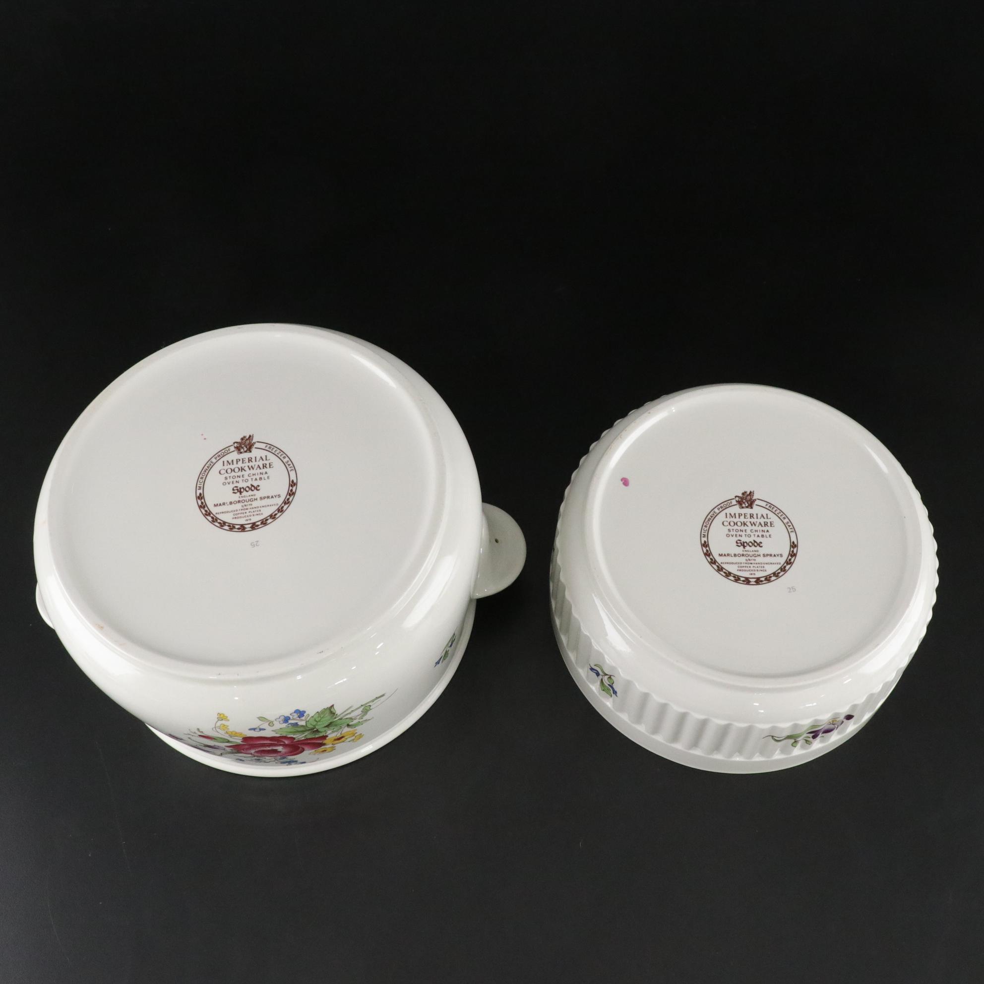 Spode "Marlborough Sprays" Stone China Plates, Teacups & More