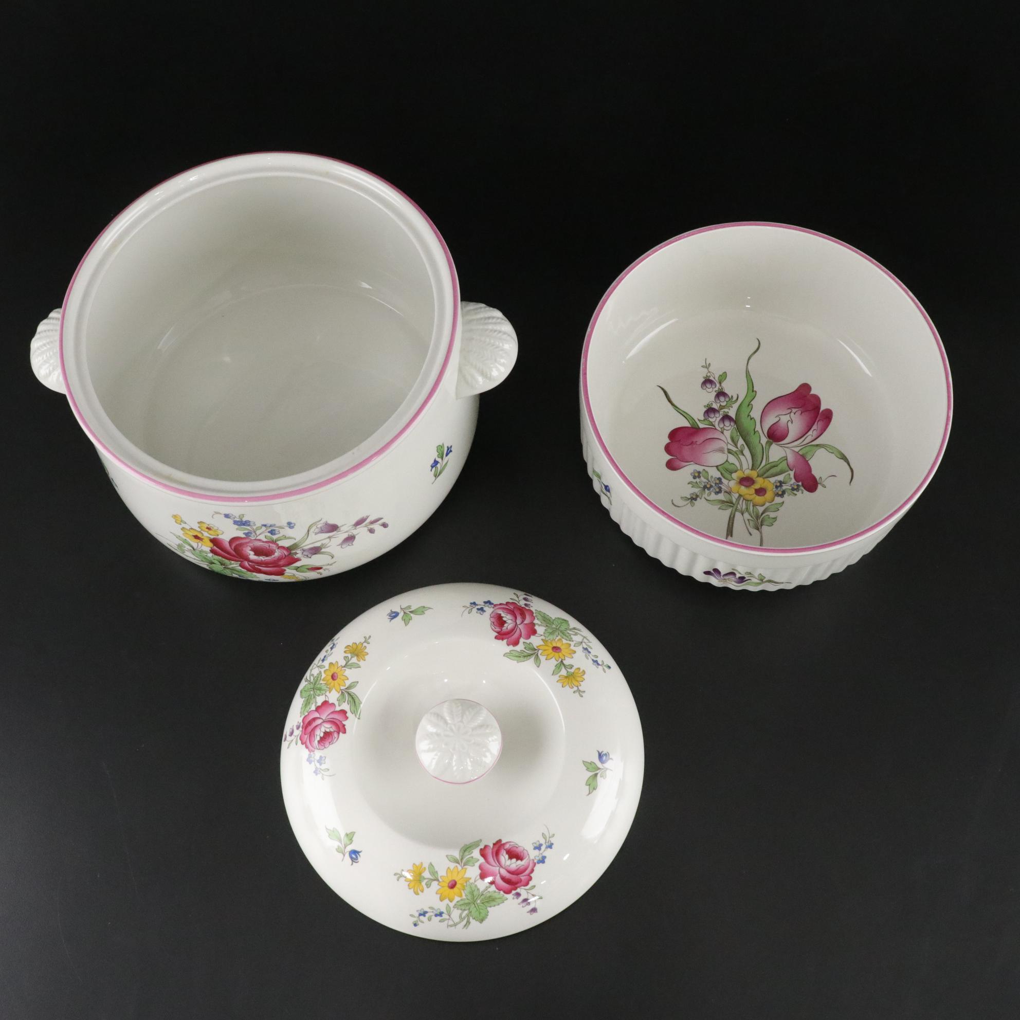 Spode "Marlborough Sprays" Stone China Plates, Teacups & More