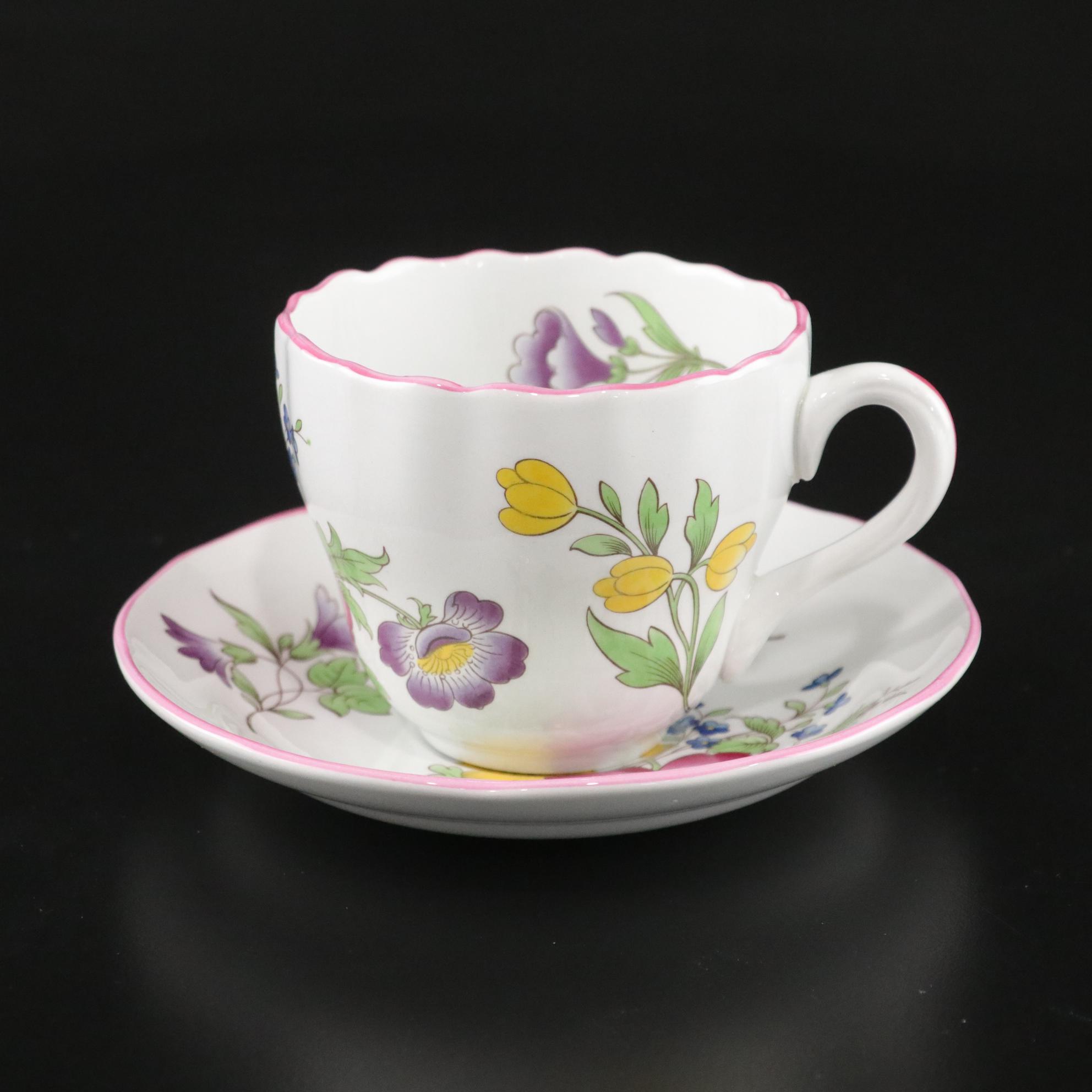 Spode "Marlborough Sprays" Stone China Plates, Teacups & More