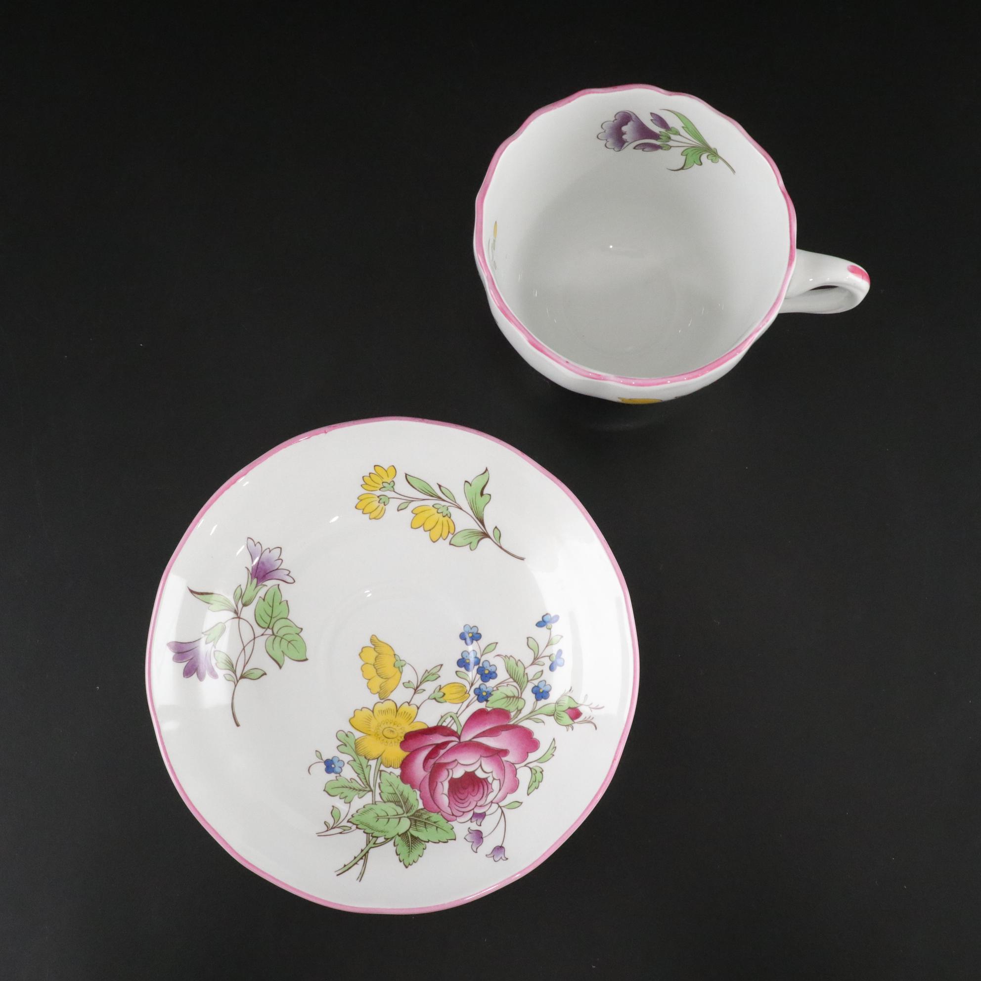 Spode "Marlborough Sprays" Stone China Plates, Teacups & More