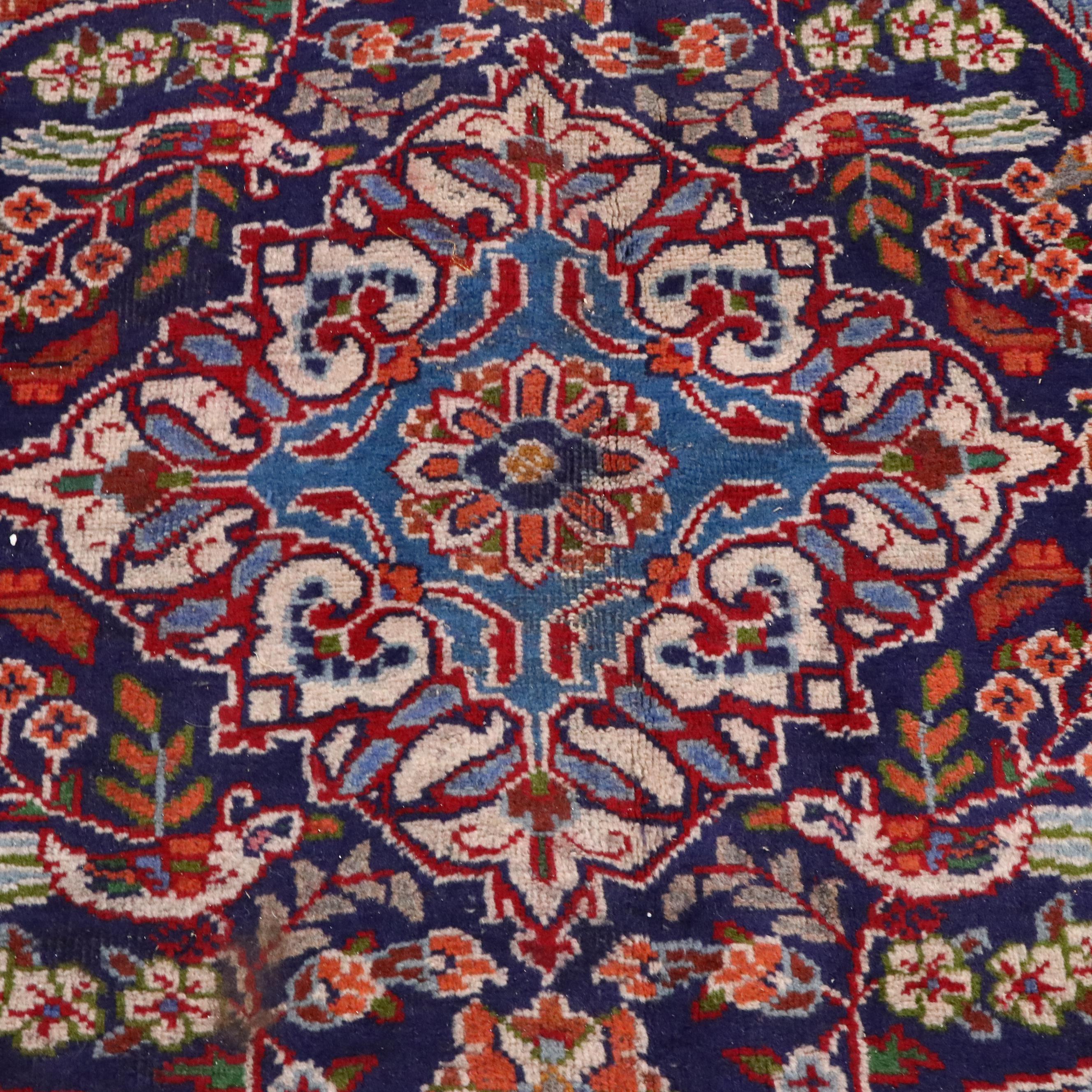 9'5 x 13'2 Hand-Knotted Persian Mashhad Room Sized Rug