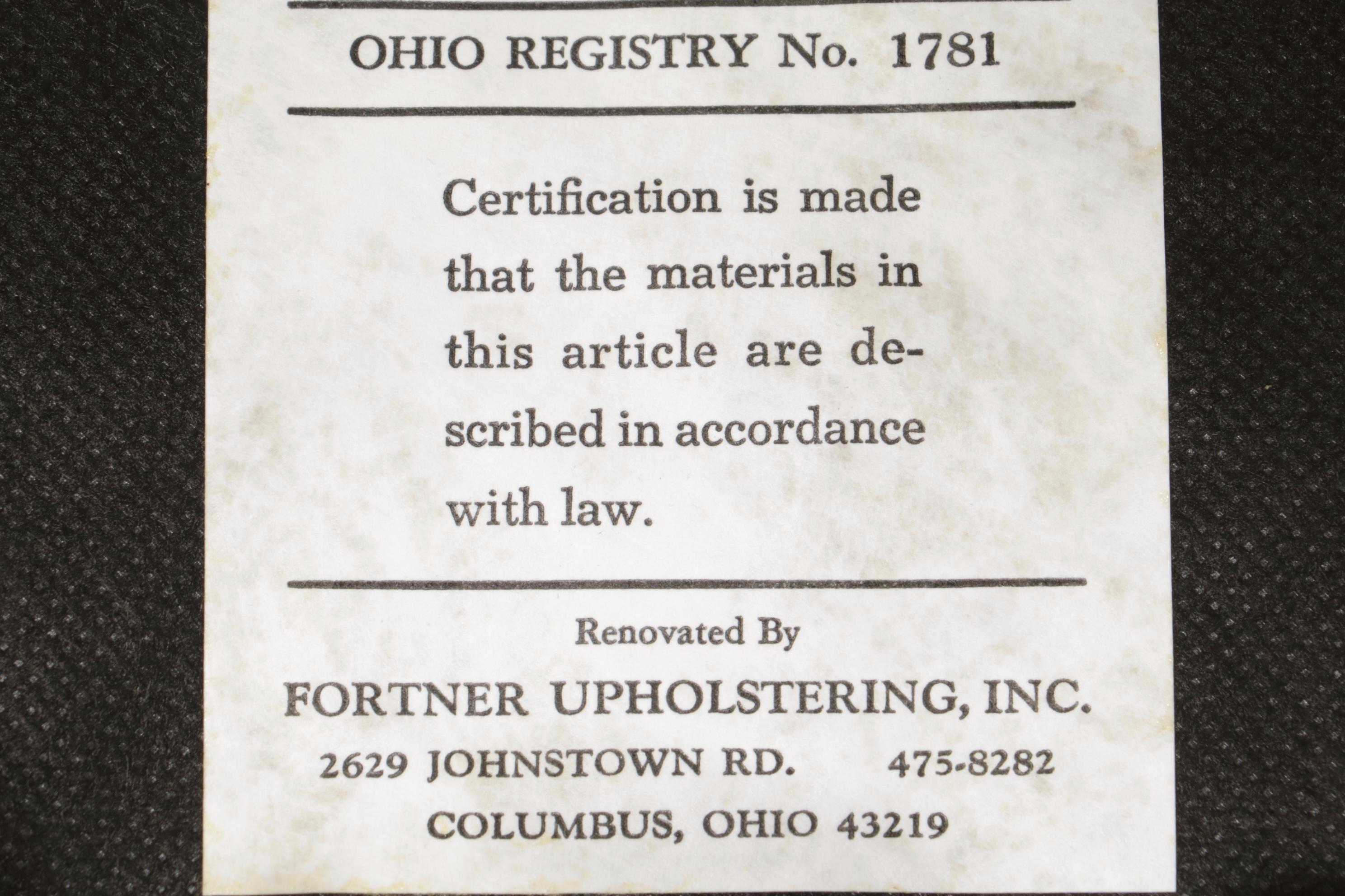 Chippendale Style Camel Back Loveseat with Custom Upholstery