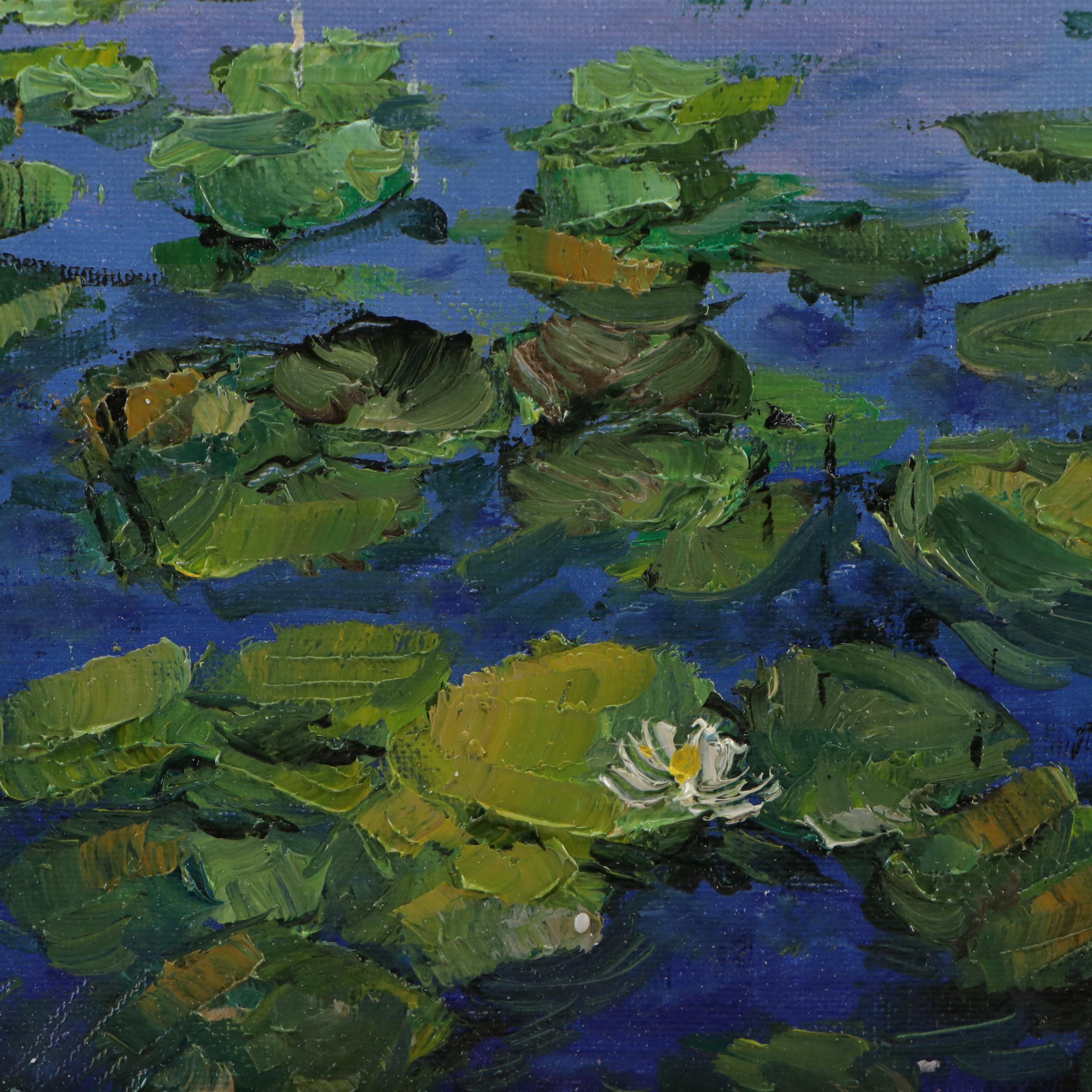 Garncarek Aleksander Pond Landscape Oil Painting, 2025